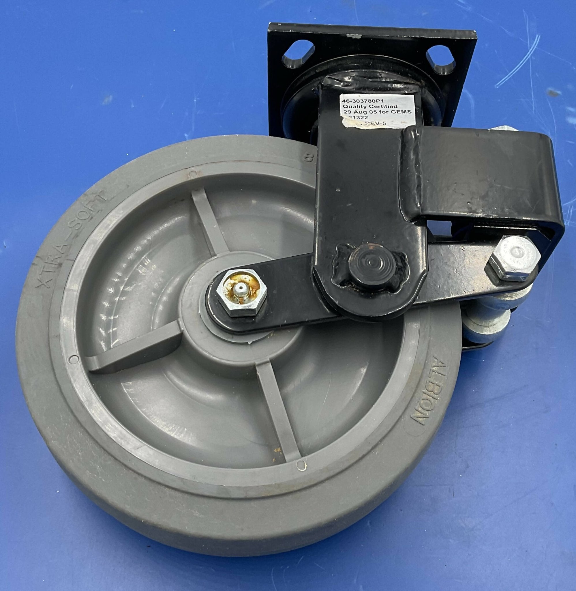 GE 46-303780P1 - Shock Absorbing Spring Caster AMX 4 Label | Alo Tech Solutions