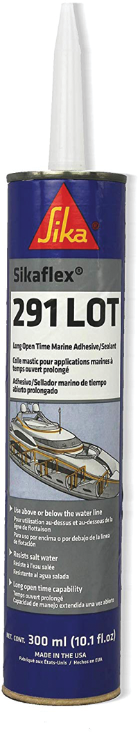 Sika 90929 Sikaflex 291 Lot Marine Polyurethane Adhesive/Sealant, Mahogany, 10.3 oz. cart.