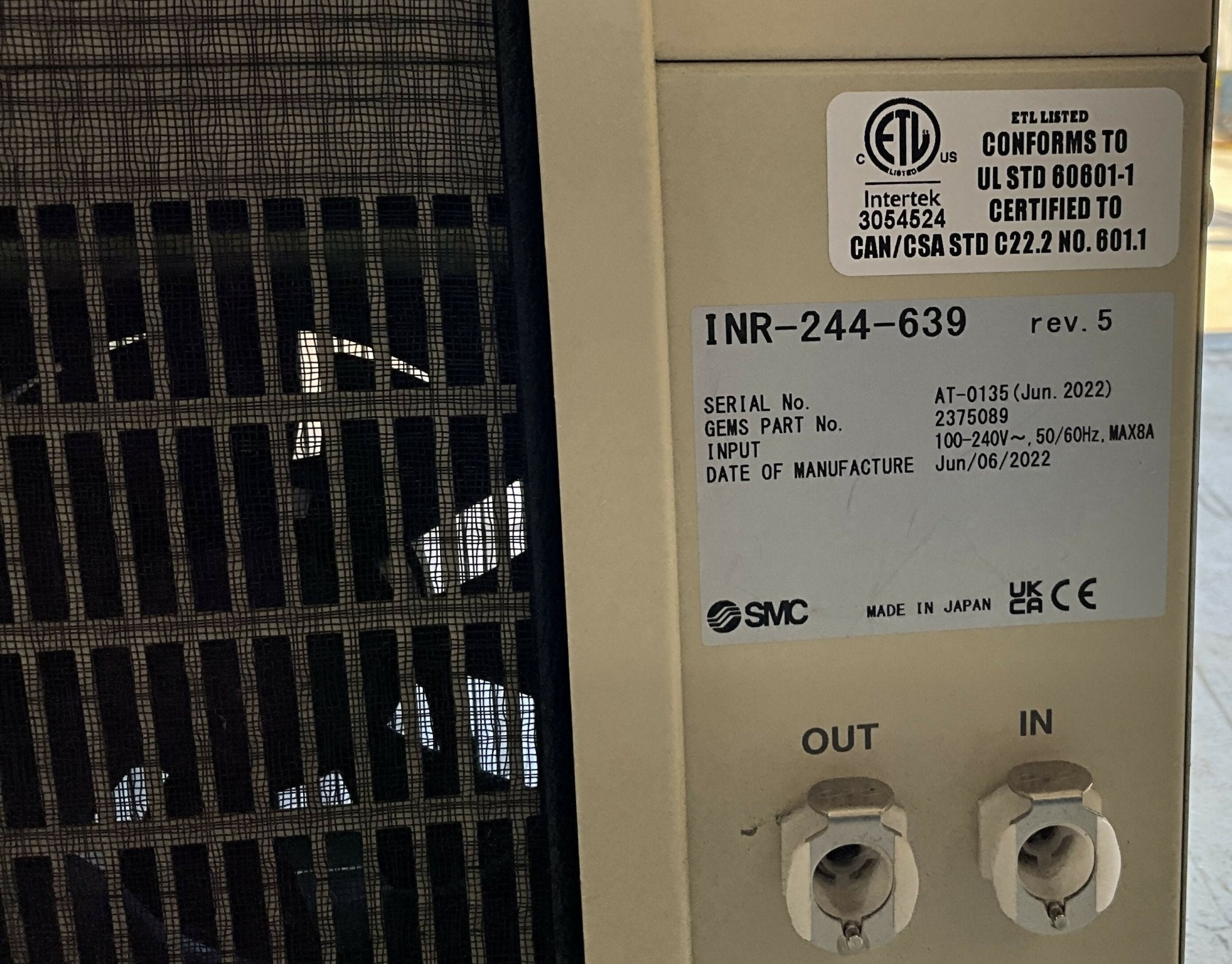 Solid State Recirculating Chiller (2375089/INR-244-639 (REV.3 GE