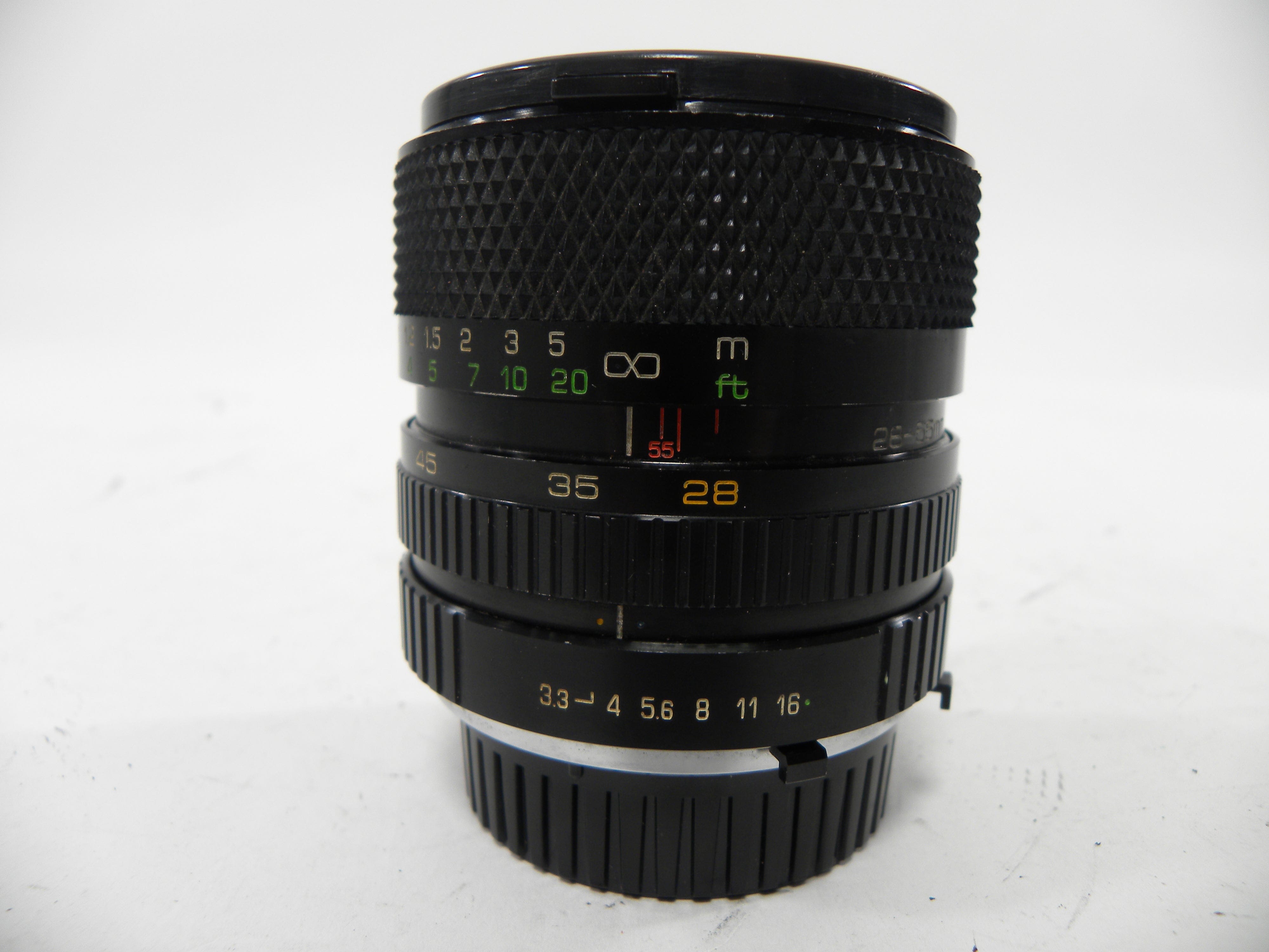 Soligor MC C/D Zoom Macro 28-55mm f3.3-4.5 Minolta MD Mount