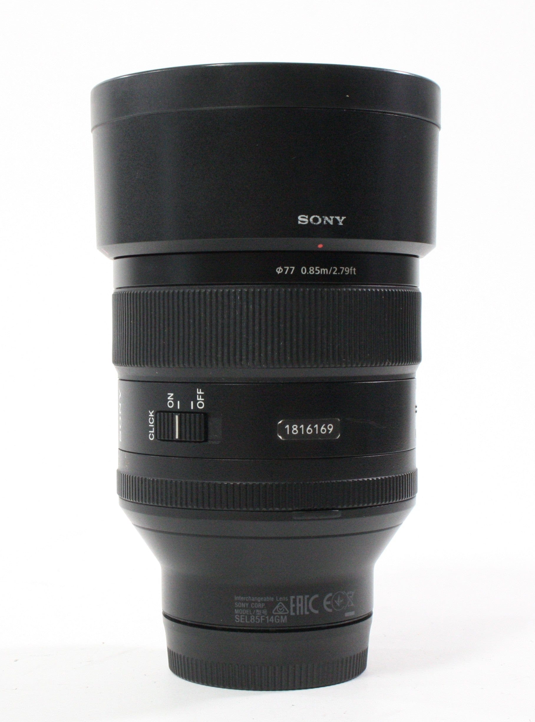 Sony 85mm f/1.4 GM G Master FE for Sony E Mount