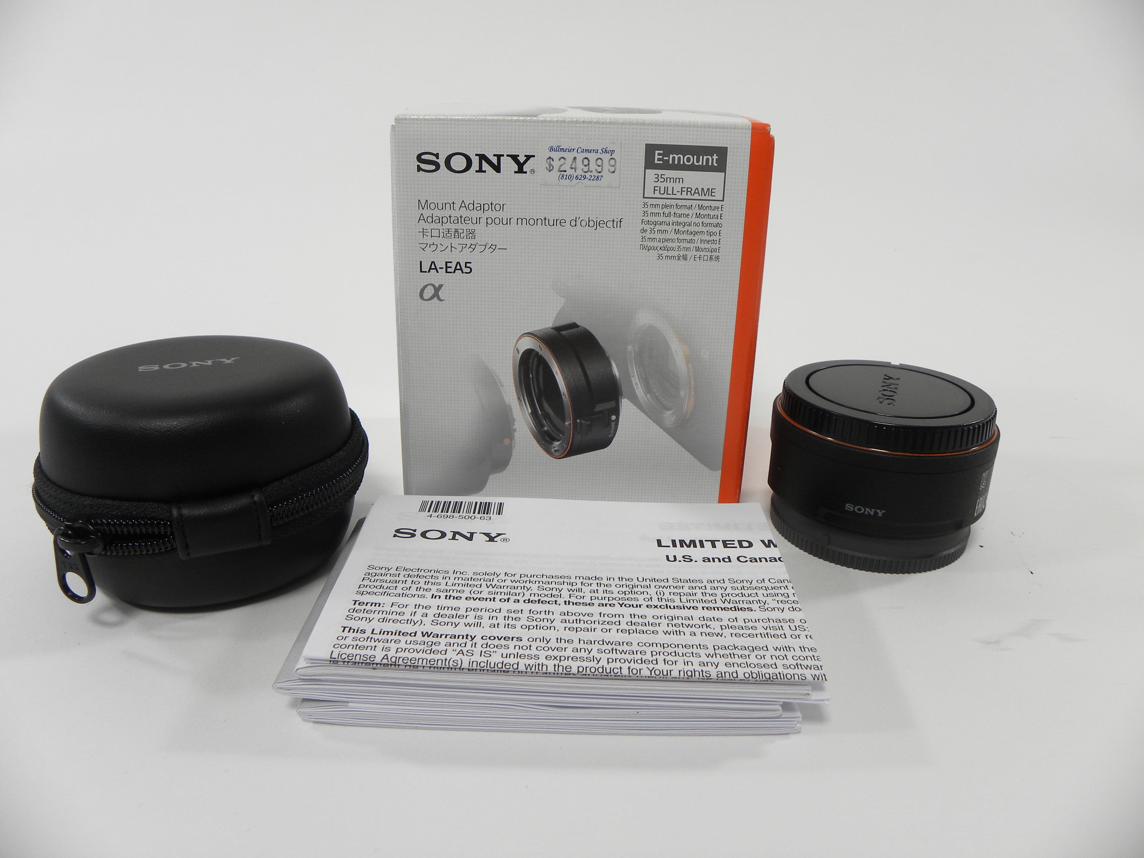 Sony a LA-EA5 Lens Mount Adapter A to E