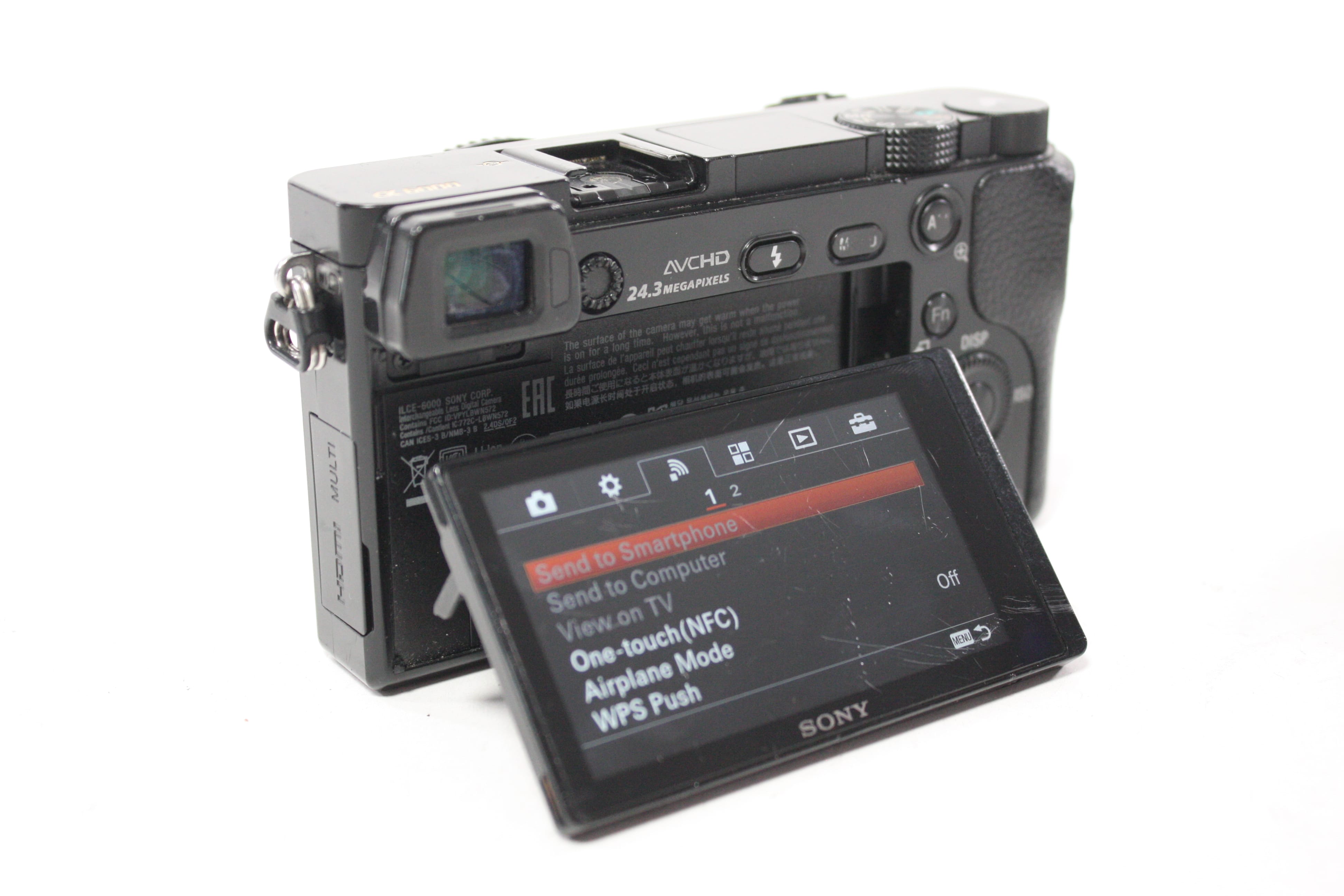 Sony A6000 Digital Mirrorless Camera Body with Shutter Count 63,455