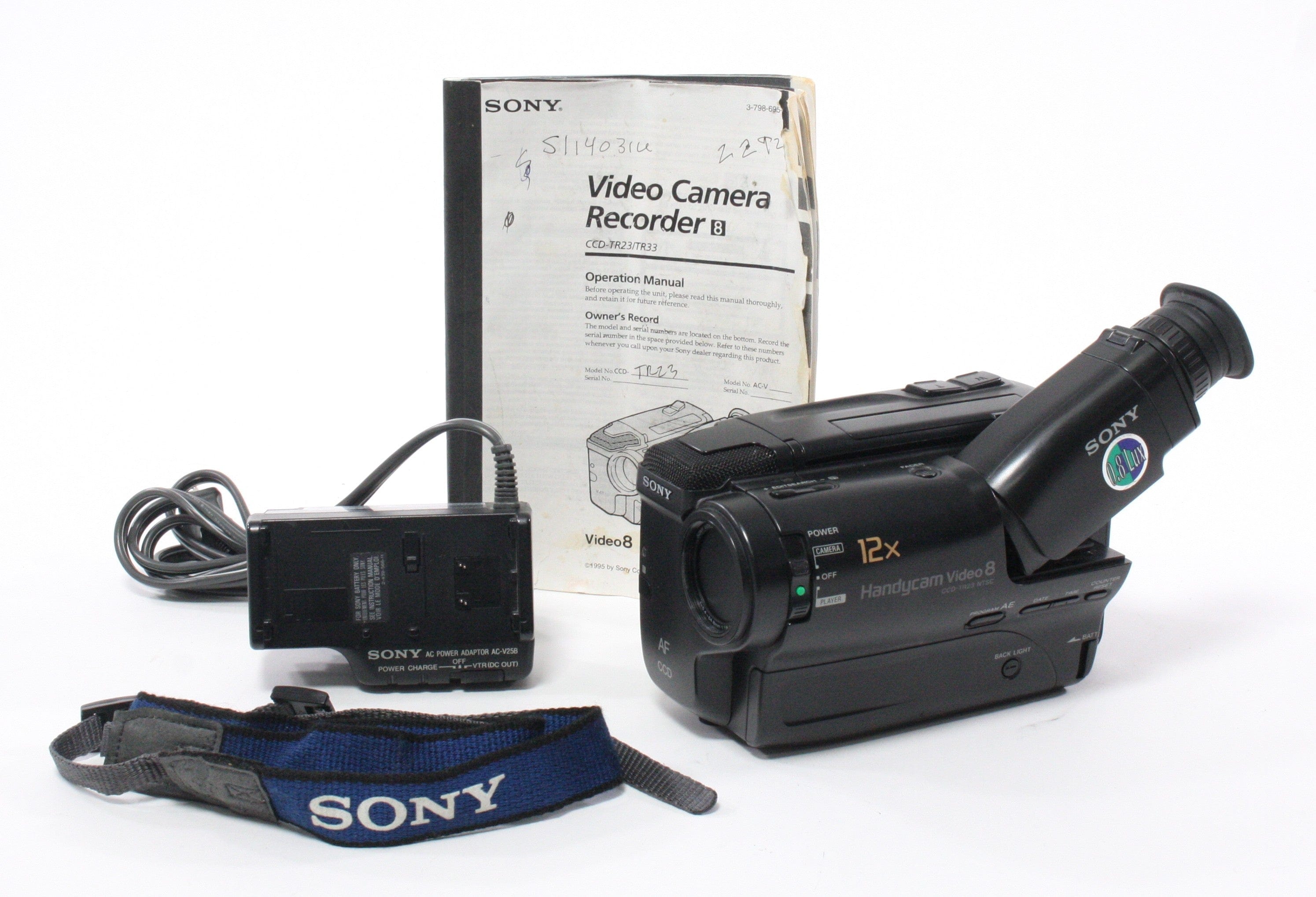 Sony CCD-TR23 Handyman Video 8 Camcorder