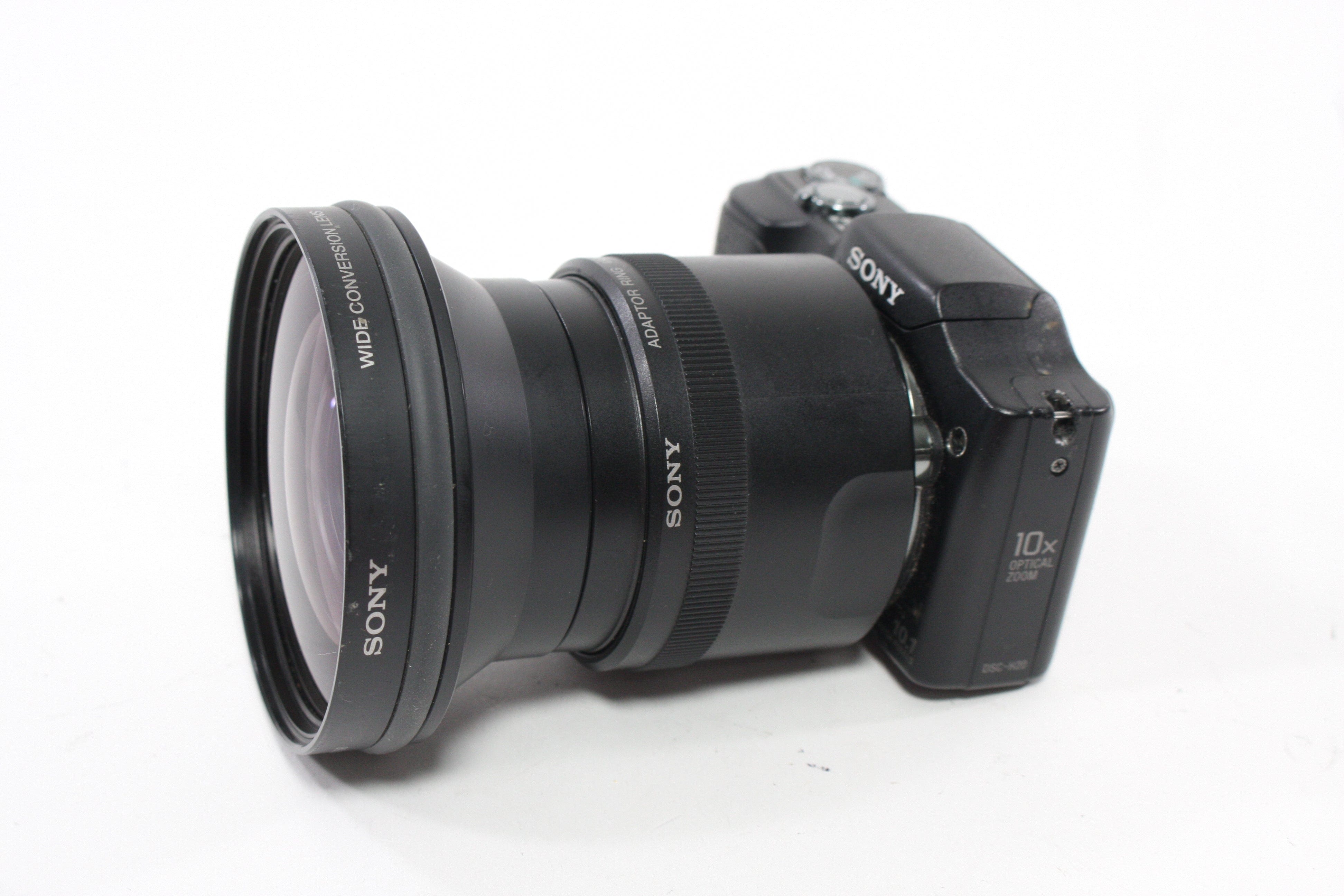Sony DSC-H20 Digital Camera (Modified) w Adapter Ring & .07x Convertor AS-IS