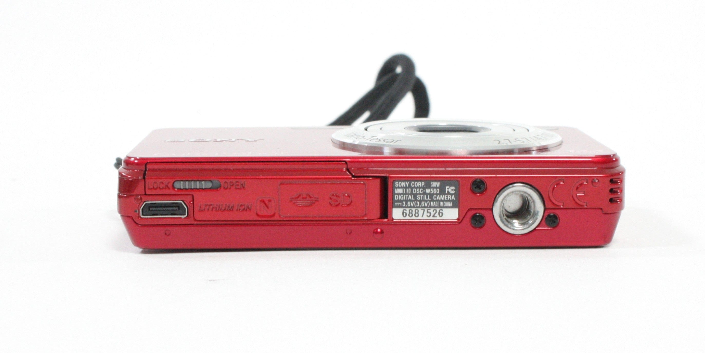 Sony DSC-W560 Digital Point-and-Shoot Camera 4x Zoom 14.1mp (Red)
