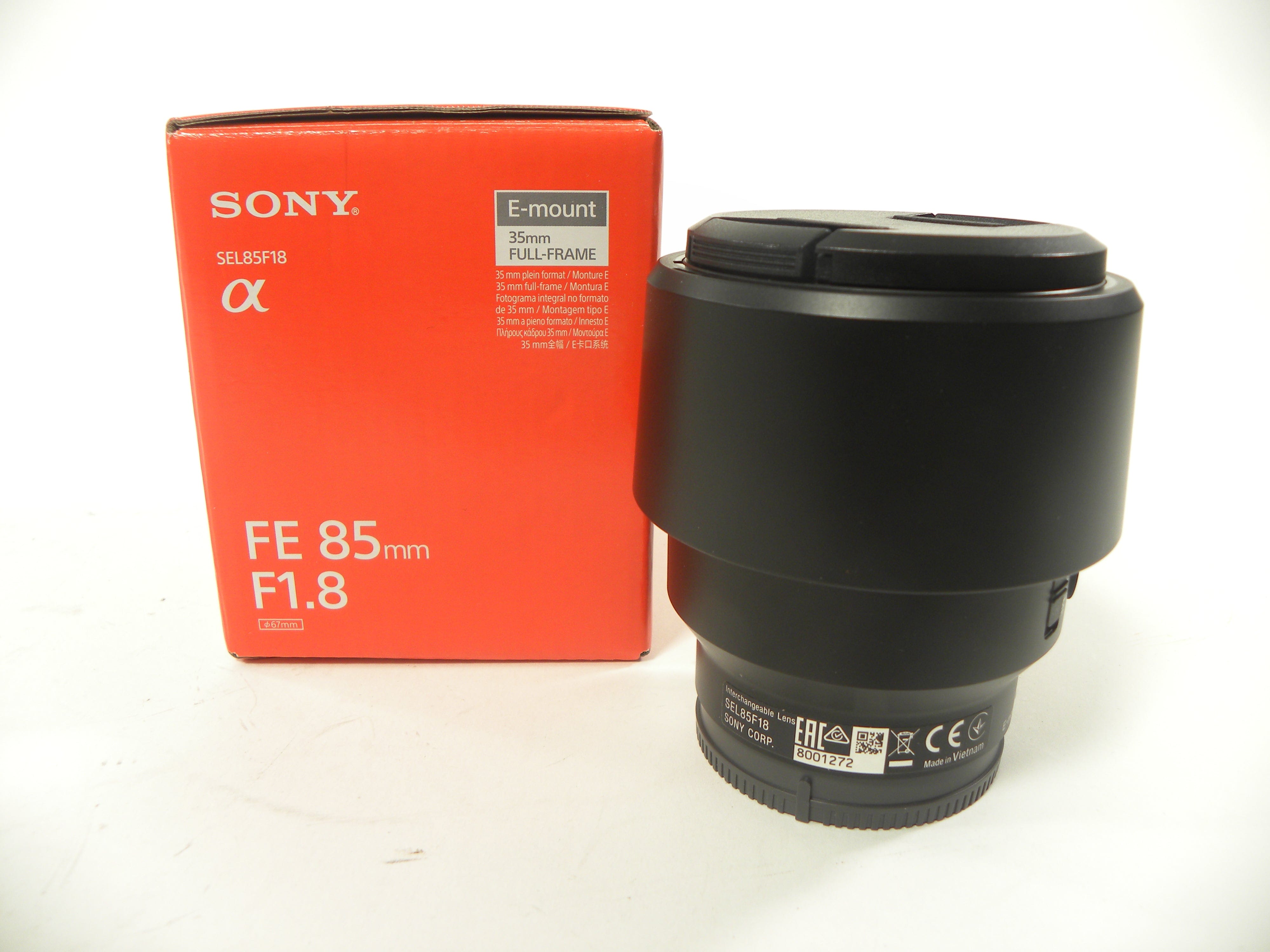 Sony FE 85mm f1.8