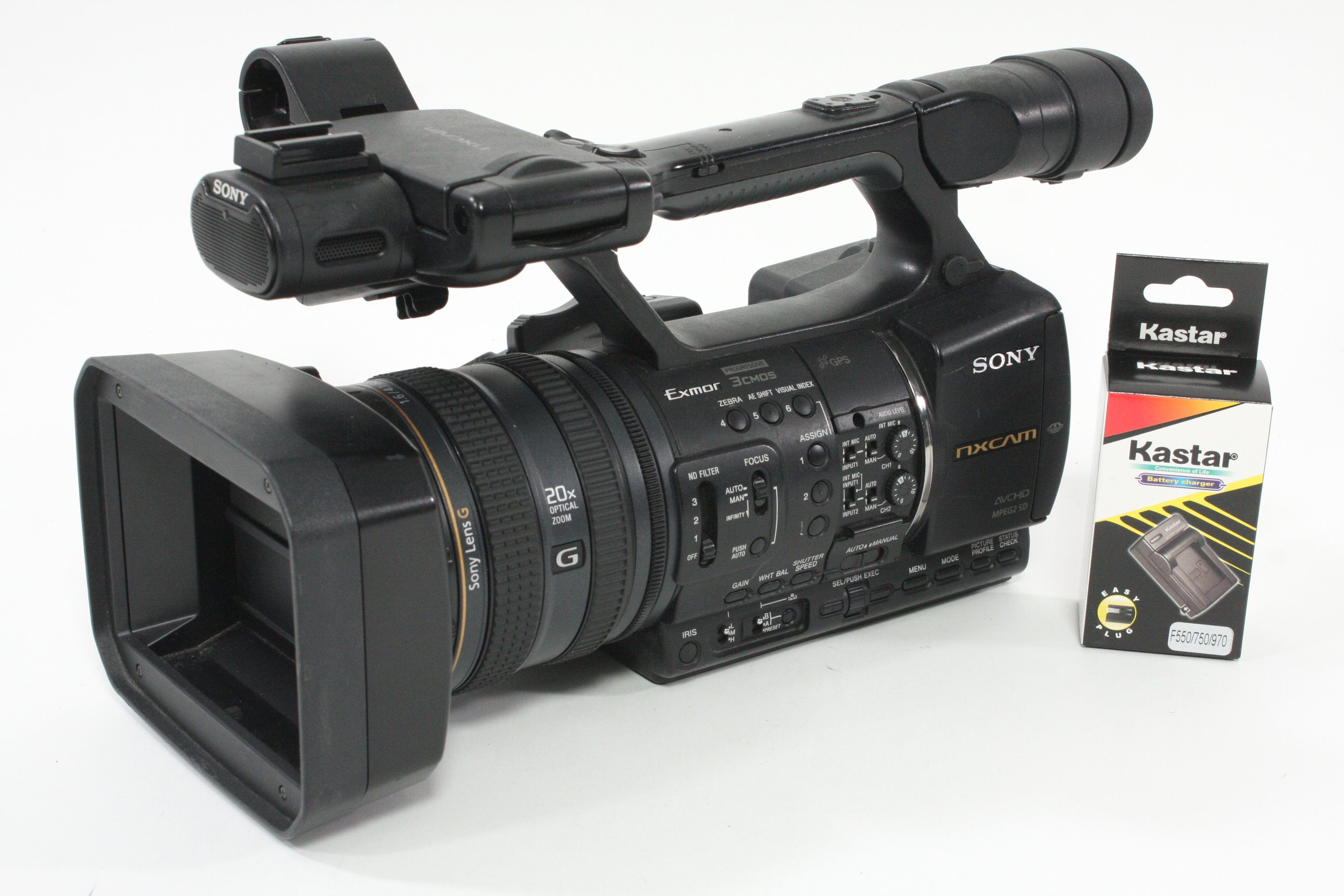 Sony HXR-NX5U NXCAM Professional Camcorder - 100 hours usage