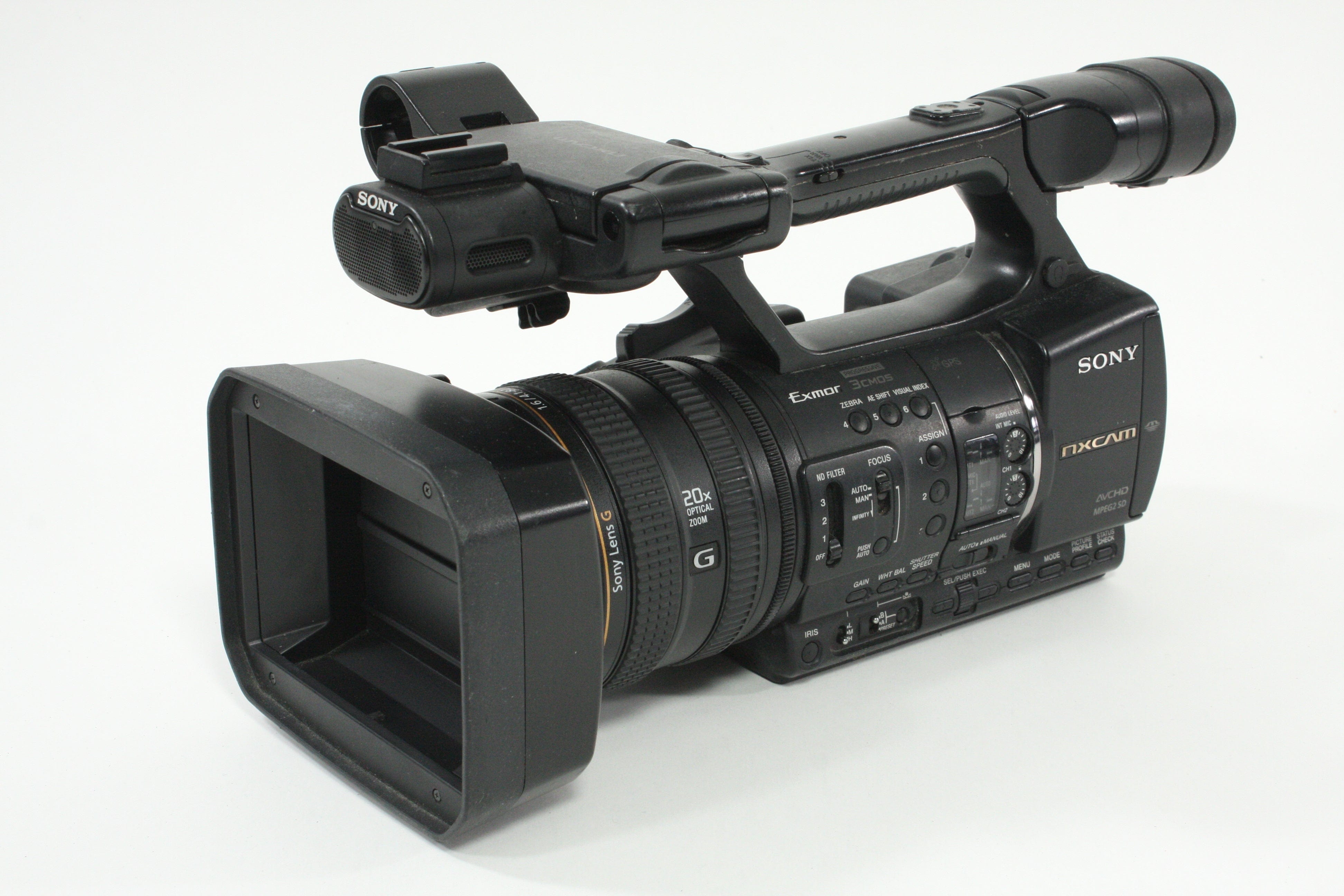 Sony HXR-NX5U NXCAM Professional Camcorder - 1150 hours usage -selling as-is.