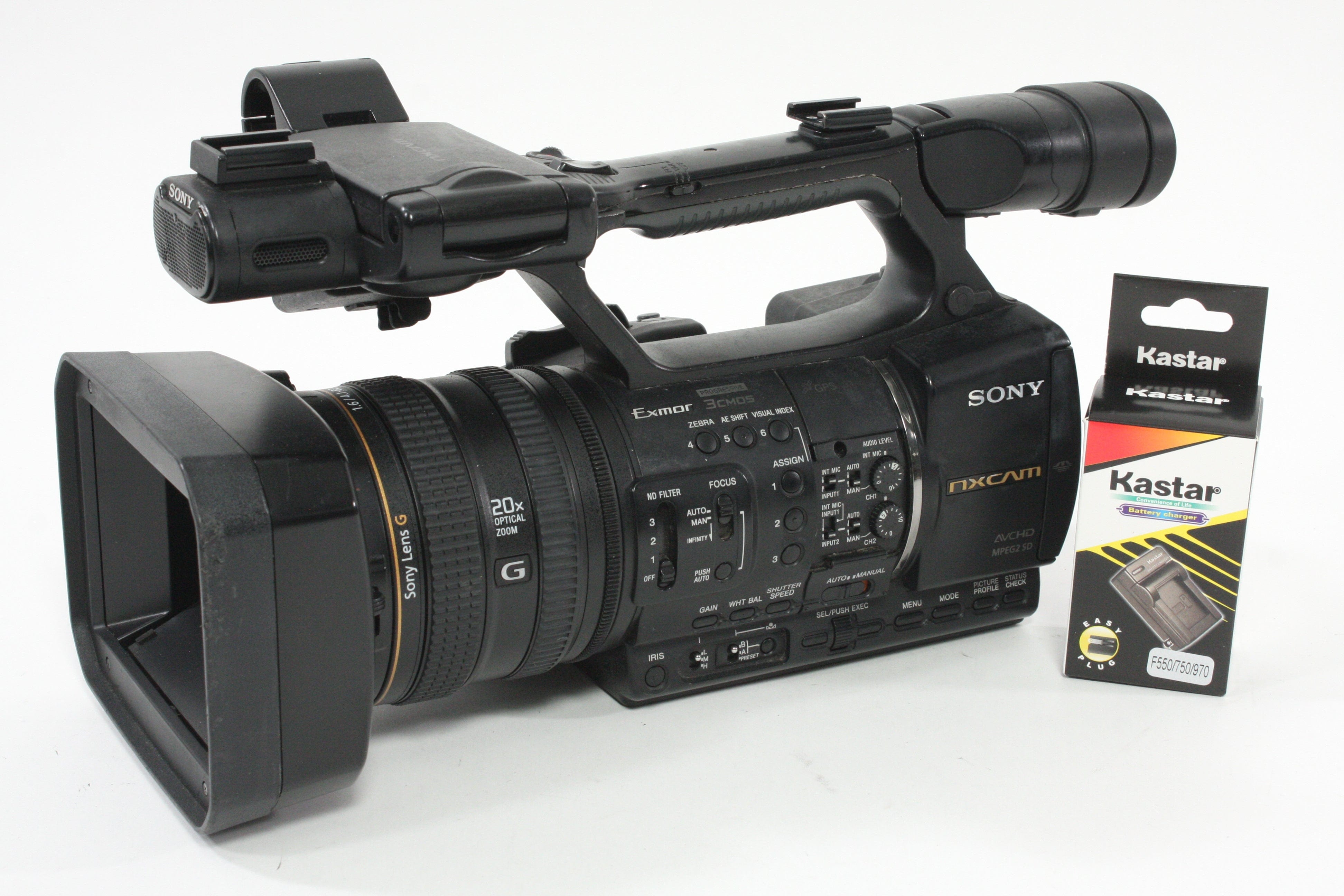 Sony HXR-NX5U NXCAM Professional Camcorder - 1200 hours usage
