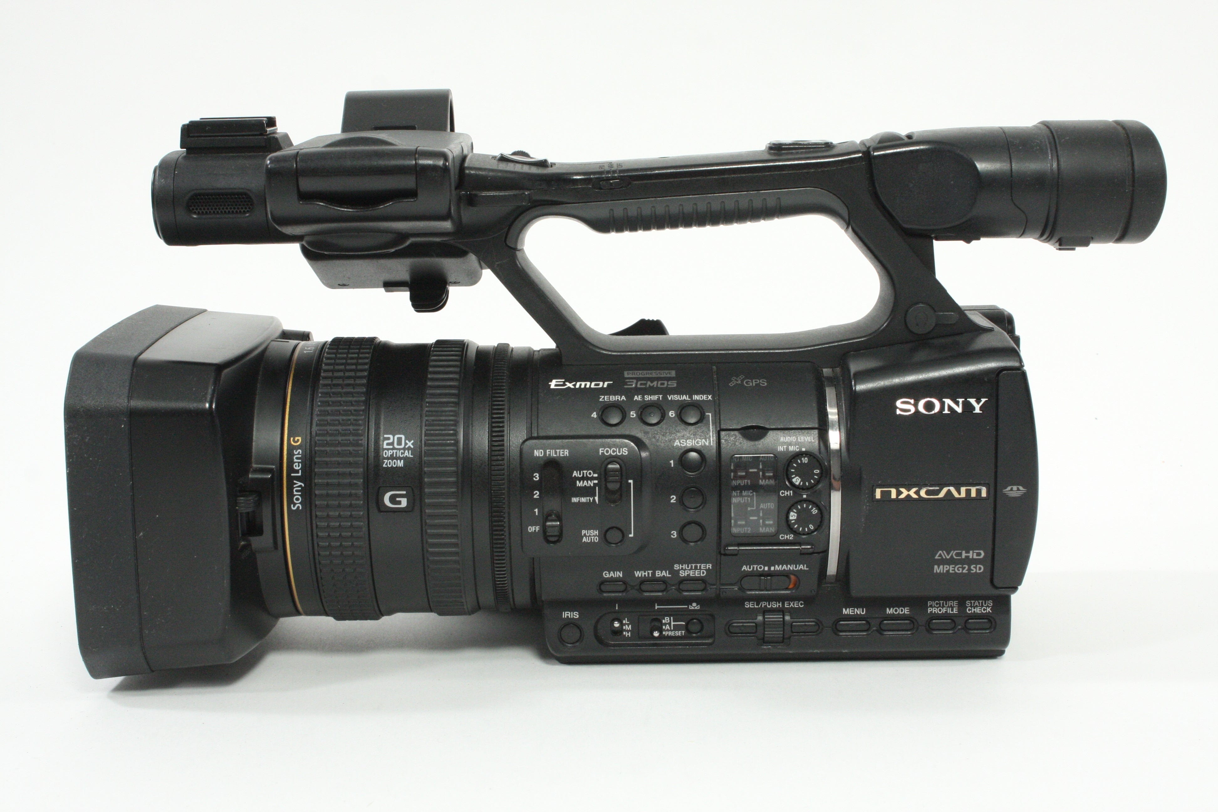 Sony HXR-NX5U NXCAM Professional Camcorder - 550 hours usage - Selling as-is.