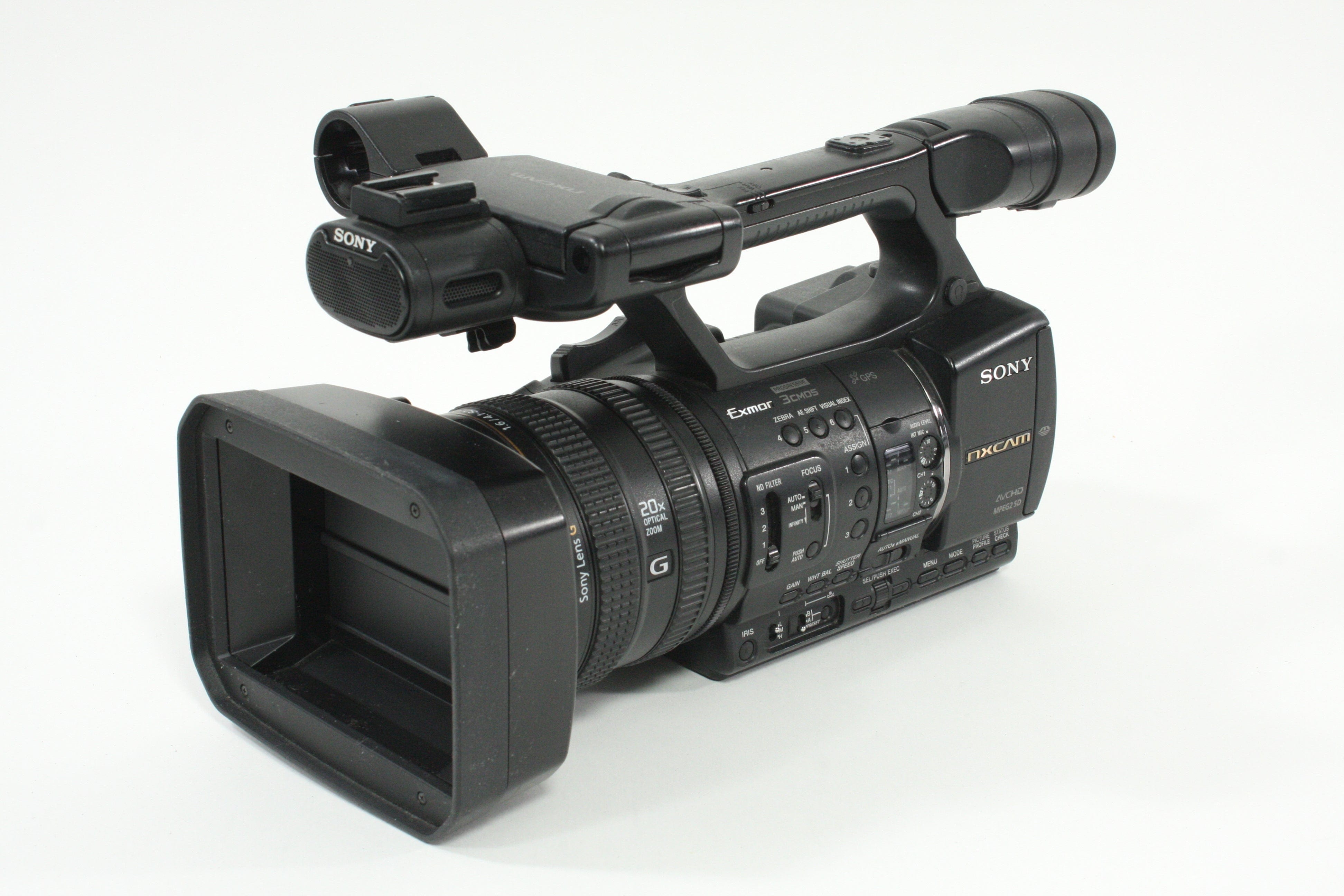 Sony HXR-NX5U NXCAM Professional Camcorder - 550 hours usage - Selling as-is.