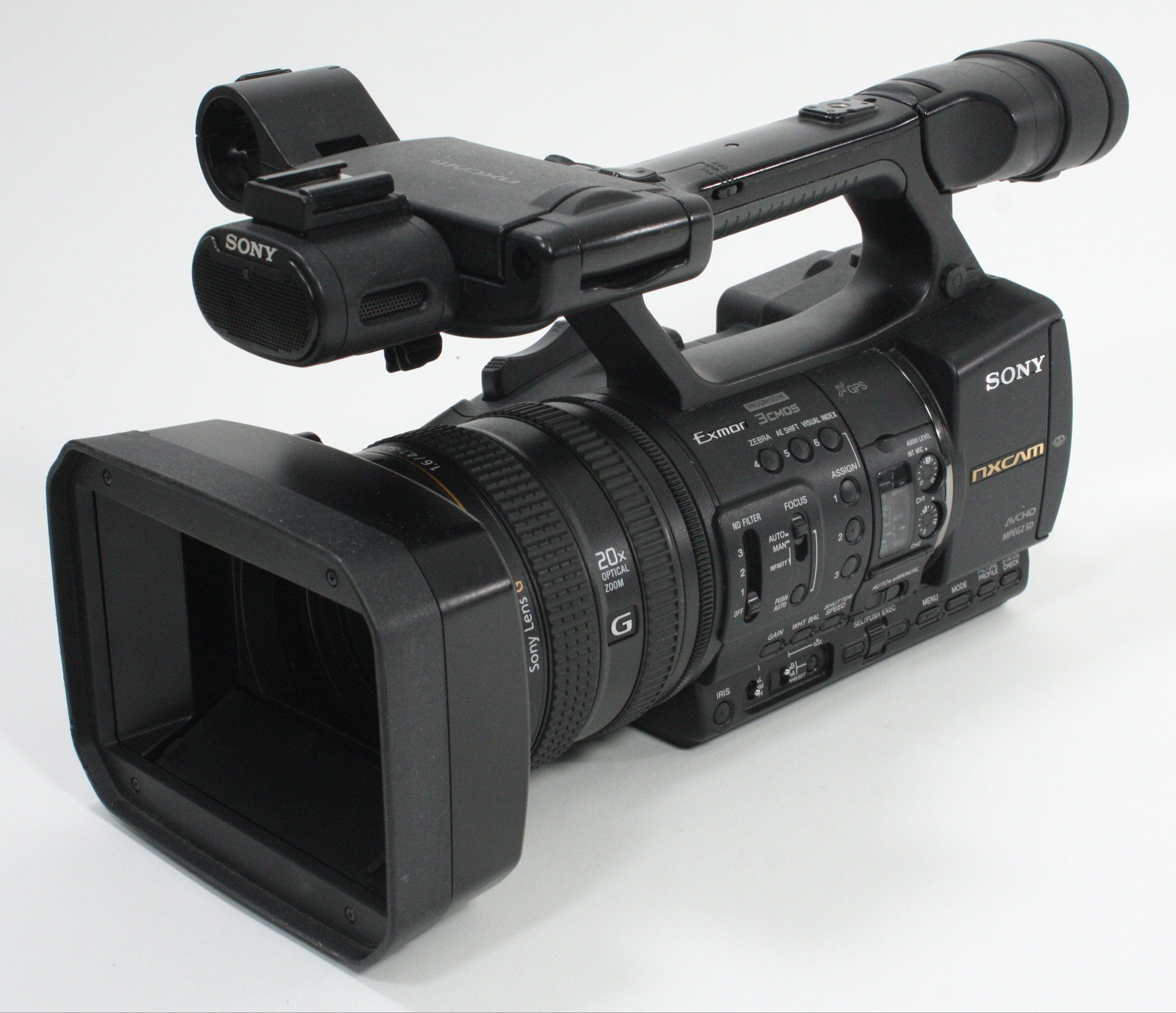 Sony HXR-NX5U NXCAM Professional Camcorder - 720 hours usage