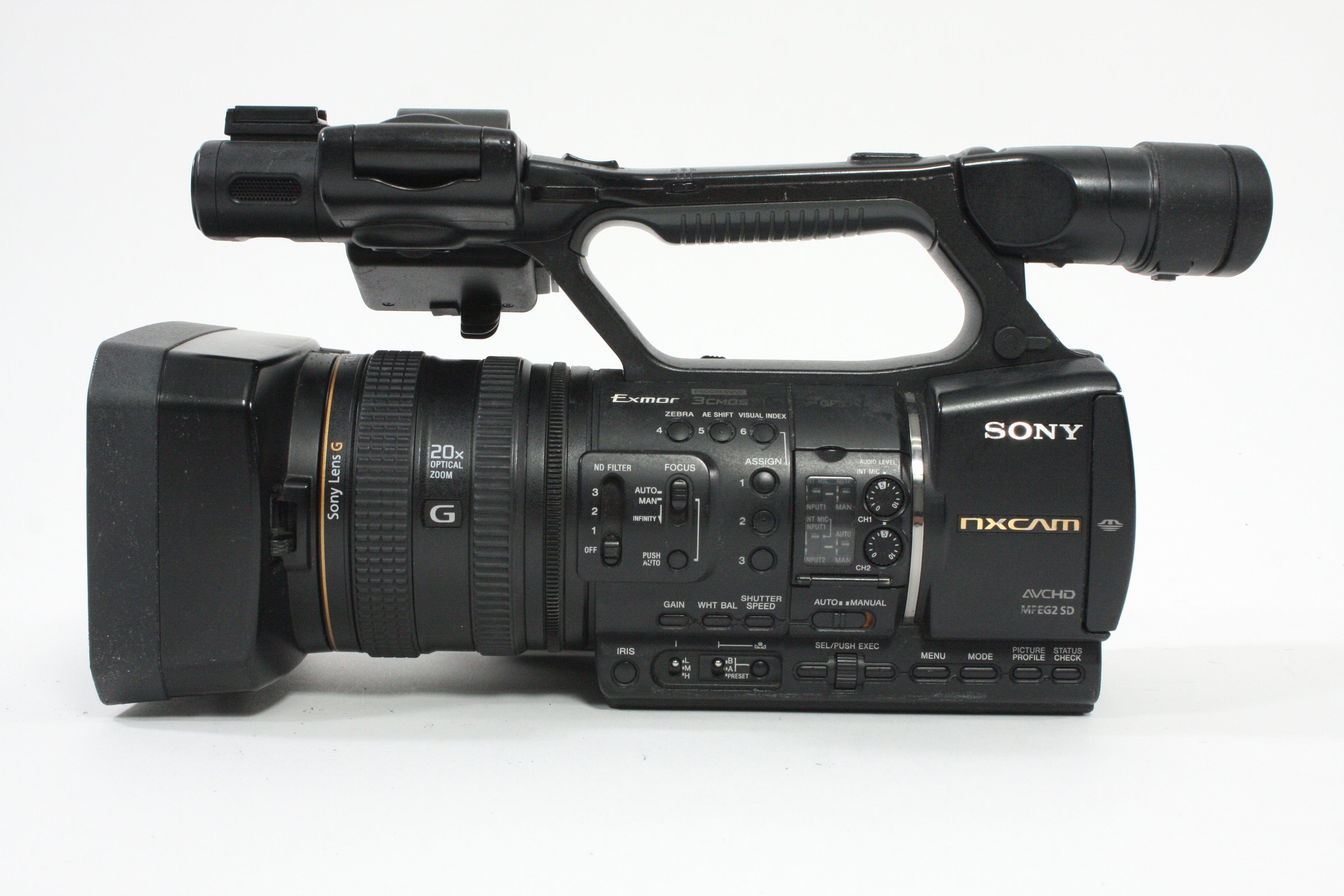 Sony HXR-NX5U NXCAM Professional Camcorder - 740 hours usage