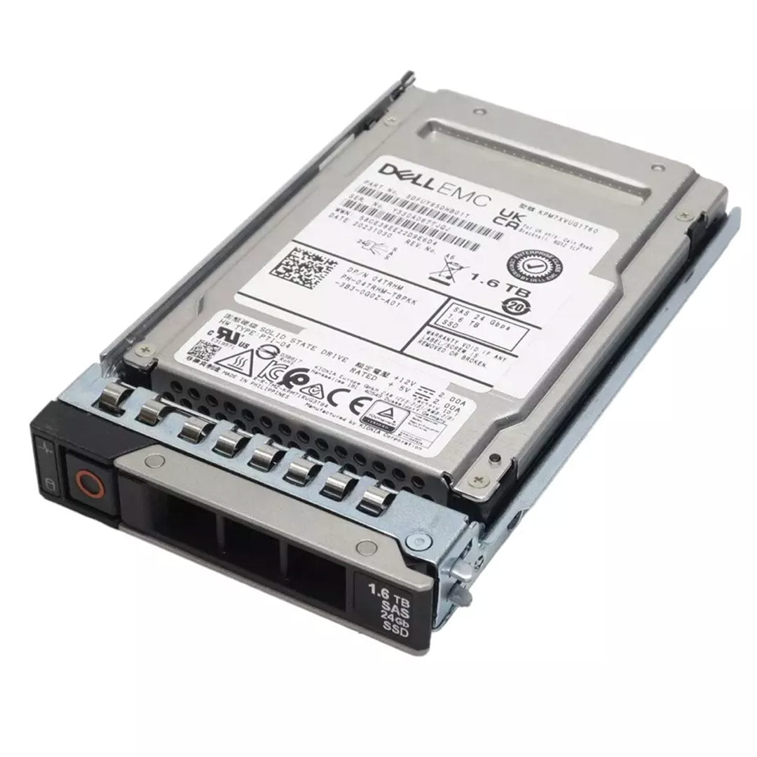 OEM Kioxia Enterprise 2.5" 1.6TB SAS 24Gbps MU 3 DWPD SSD | KPM7XVUG1T60