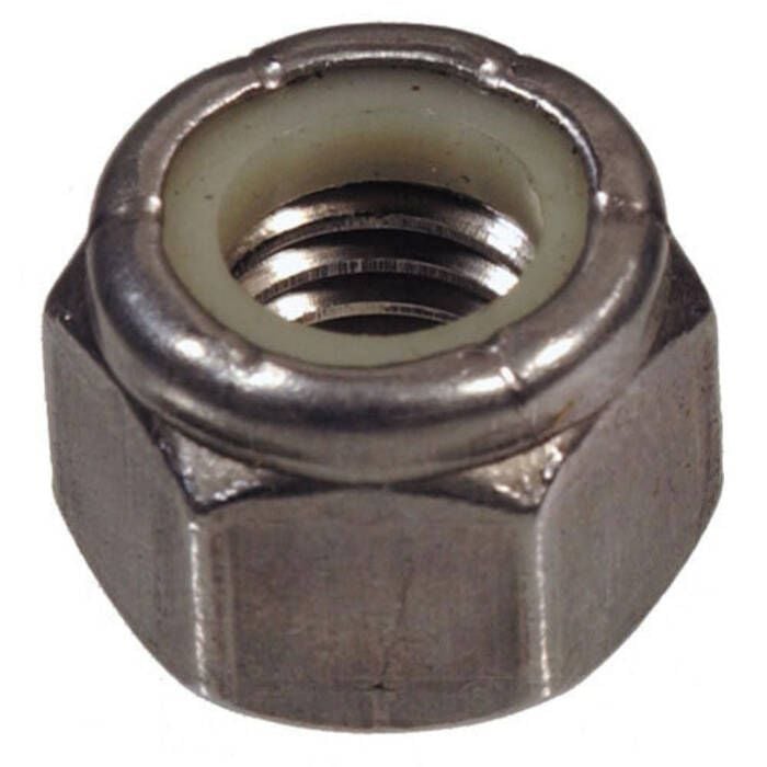Seachoice MP1330SC Stainless Steel Nylon Insert Locknut, 6-32