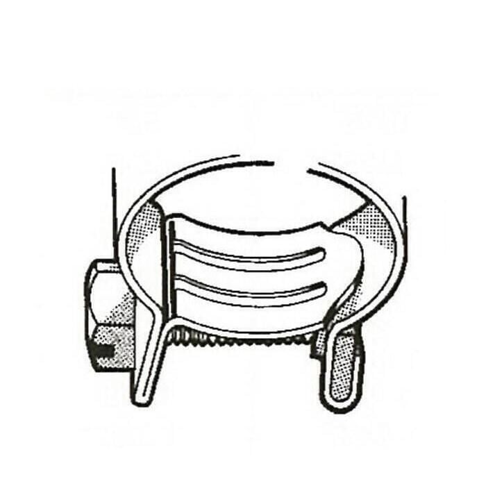 Scandvik 13517 Aba 304 Stainless Steel Mini Clamps, Size 17