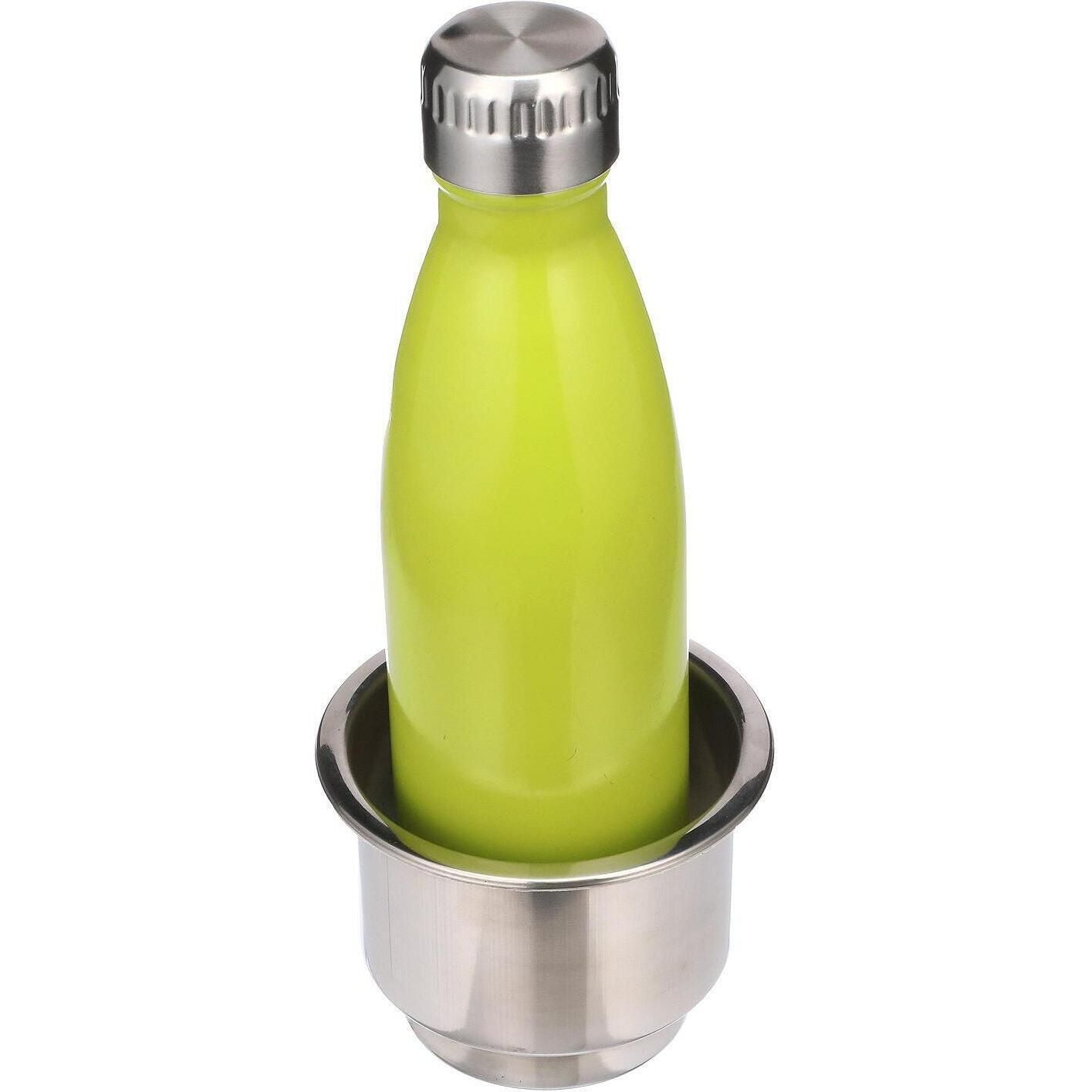 Seachoice 79391 Stainless Steel Recessed Drink Holder With Red LED Light