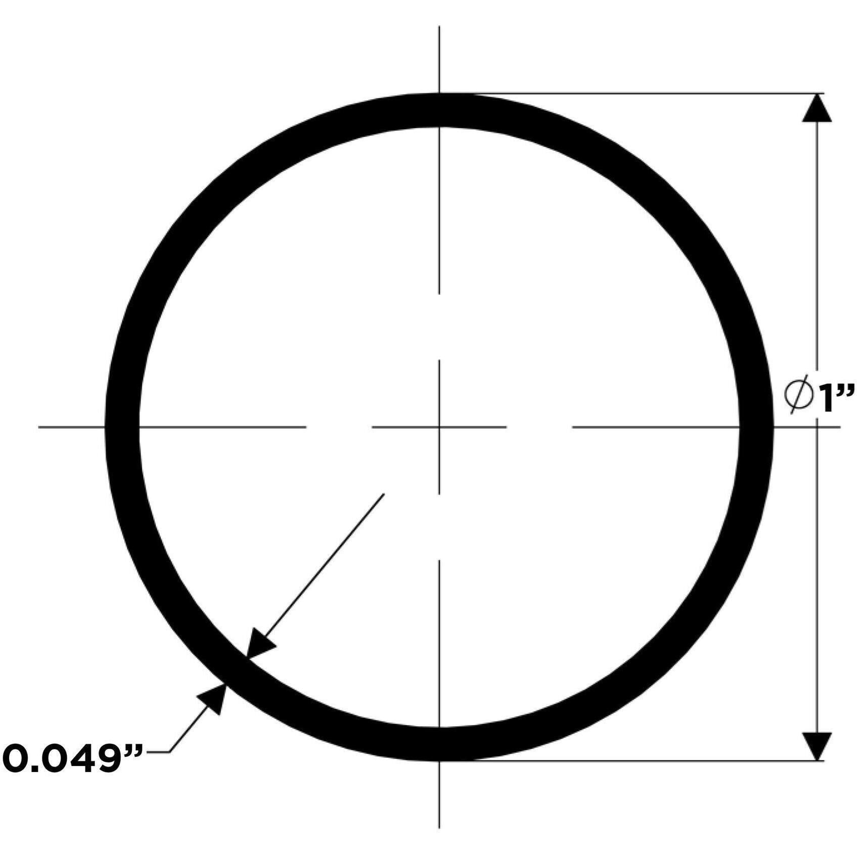 Taco Metals S14-1049P6-1 1" S.S. Tubing