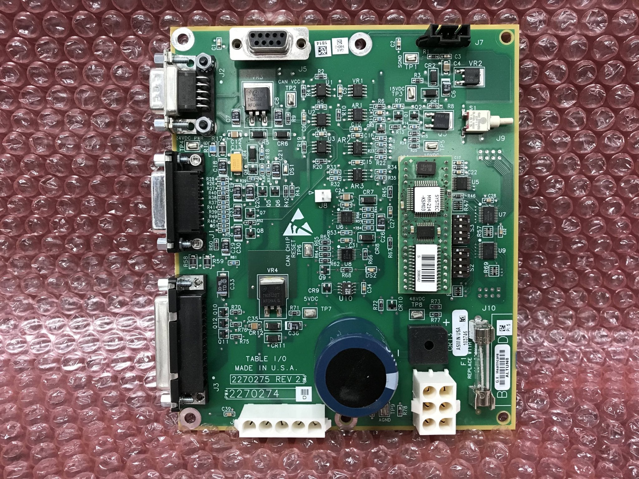 Table I/O Board Revolution (2270274/2270275 GE