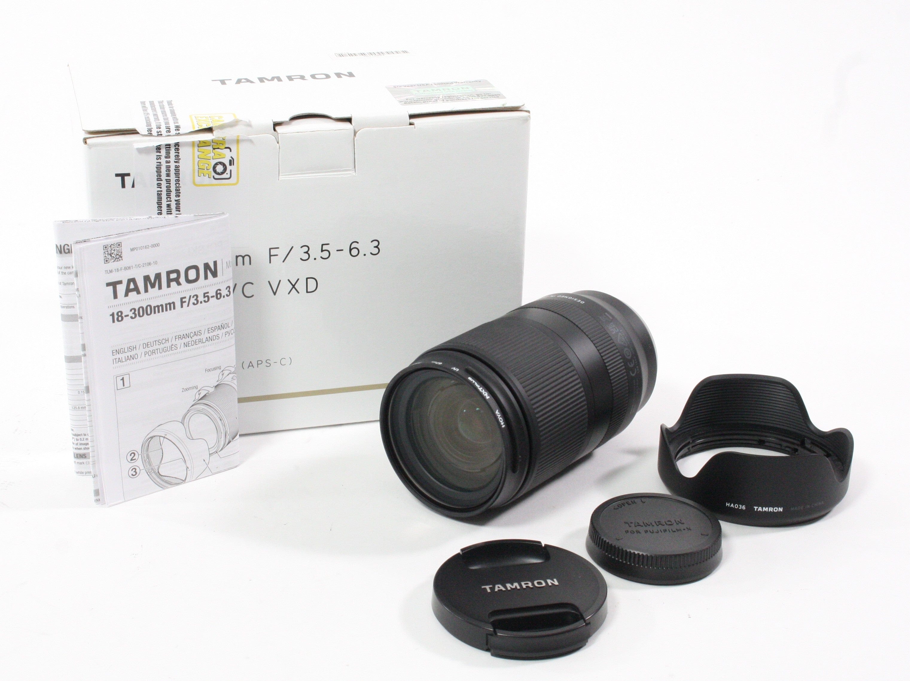 Tamron 18-300mm f/3.5-6.3 Di III-A VC VXD Lens for Fuji X Mount