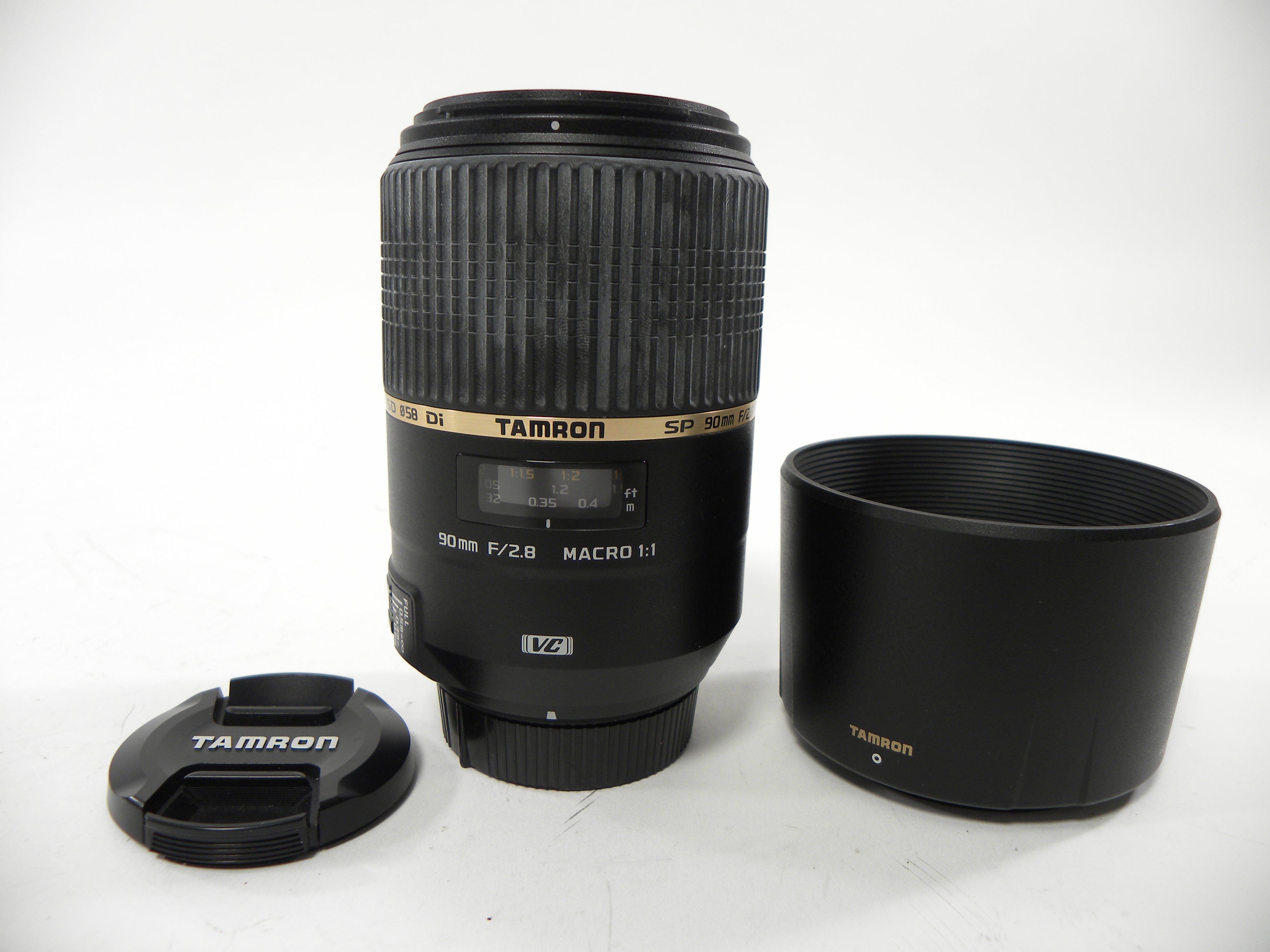 Tamron Di USD SP Macro 90mm f2.8 Nikon F Mount AS IS