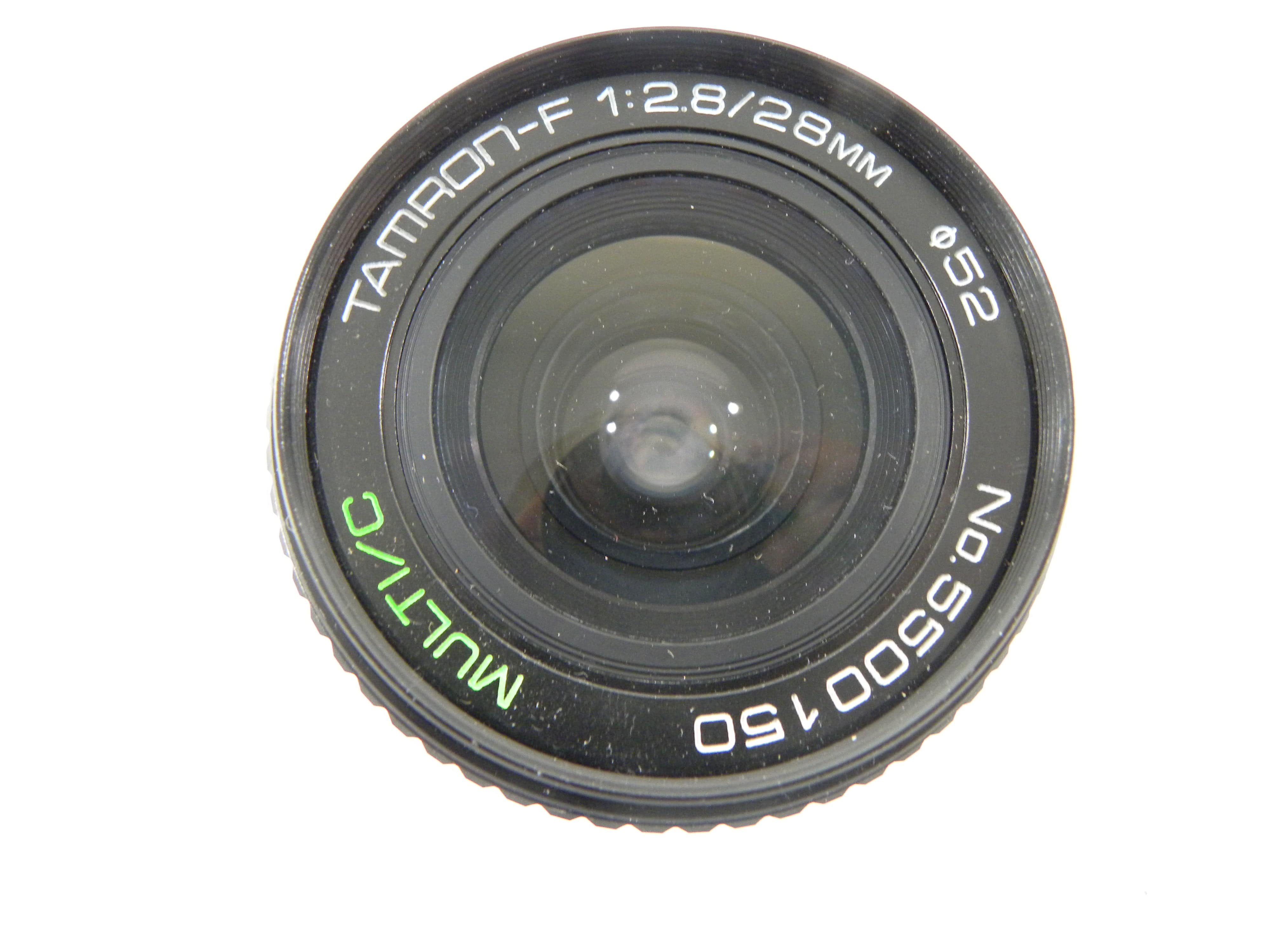 Tamron F MC 28mm f2.8 Olympus OM Mount