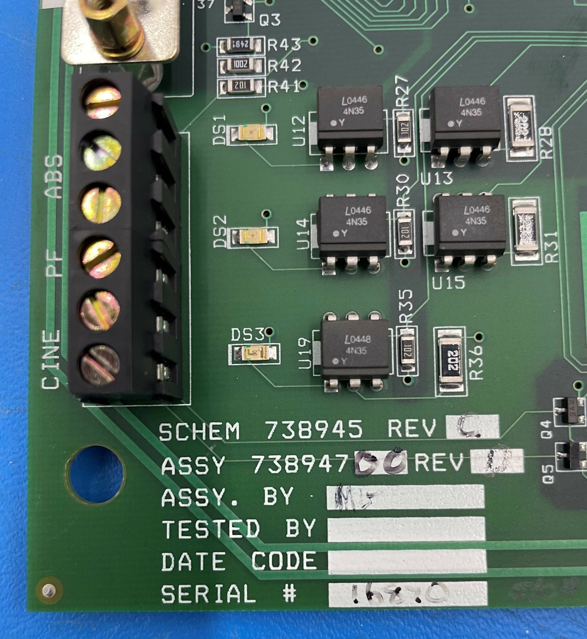 TDI II BOARD (738947-00 Rev D CPI