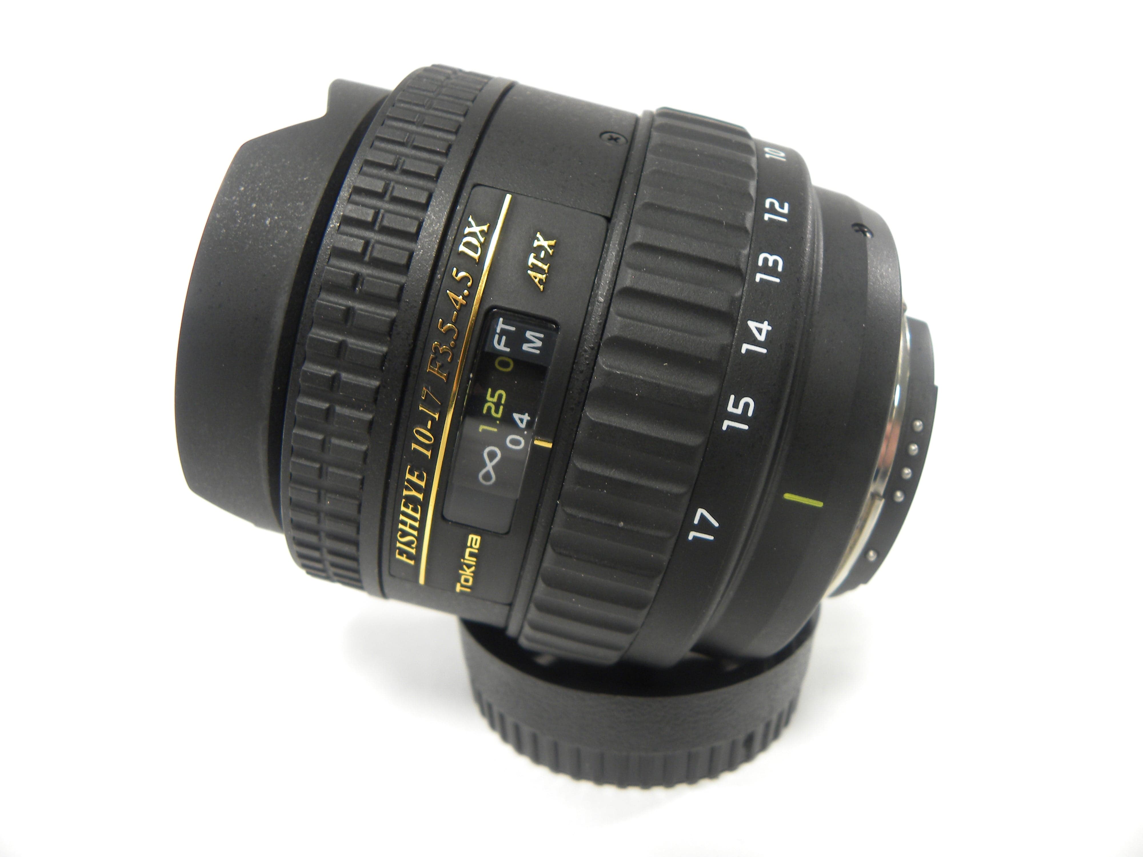 Tokina DX AT-X Fisheye 10-17mm f3.5-4.5 Nikon F Mount