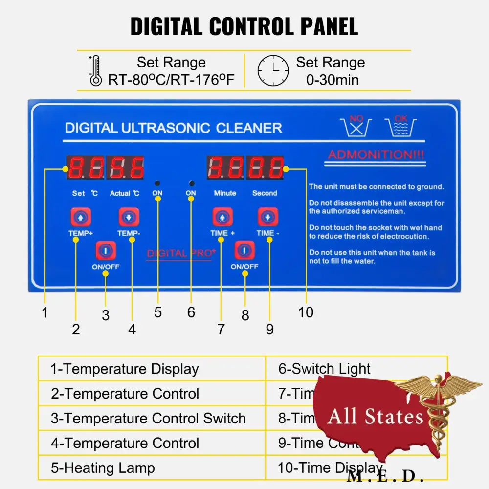 Ultrasonic Cleaner 22 Liter Capacity