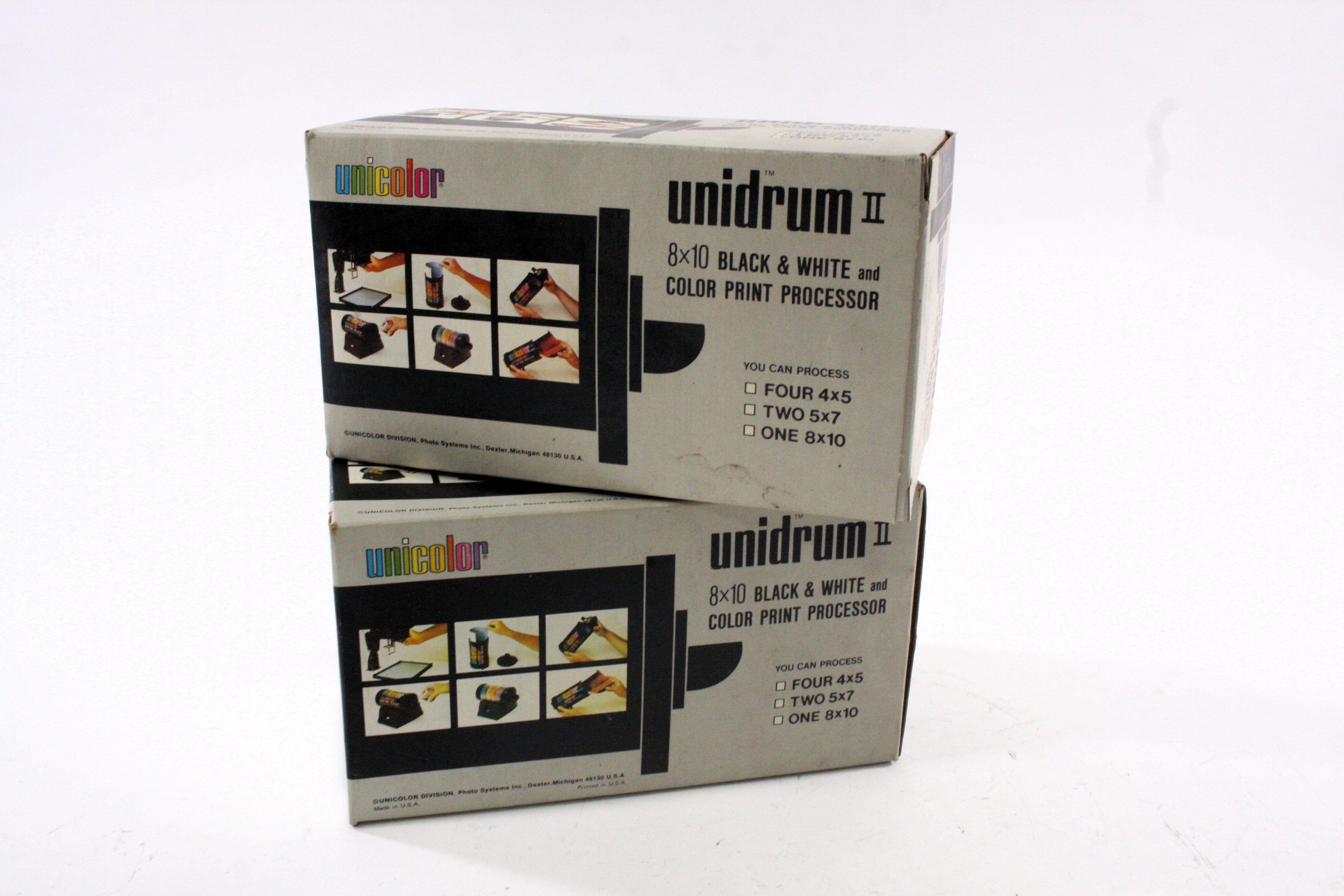 Unidrum II 8x10 Black & White AND Color Print Processor (Lot of 2)