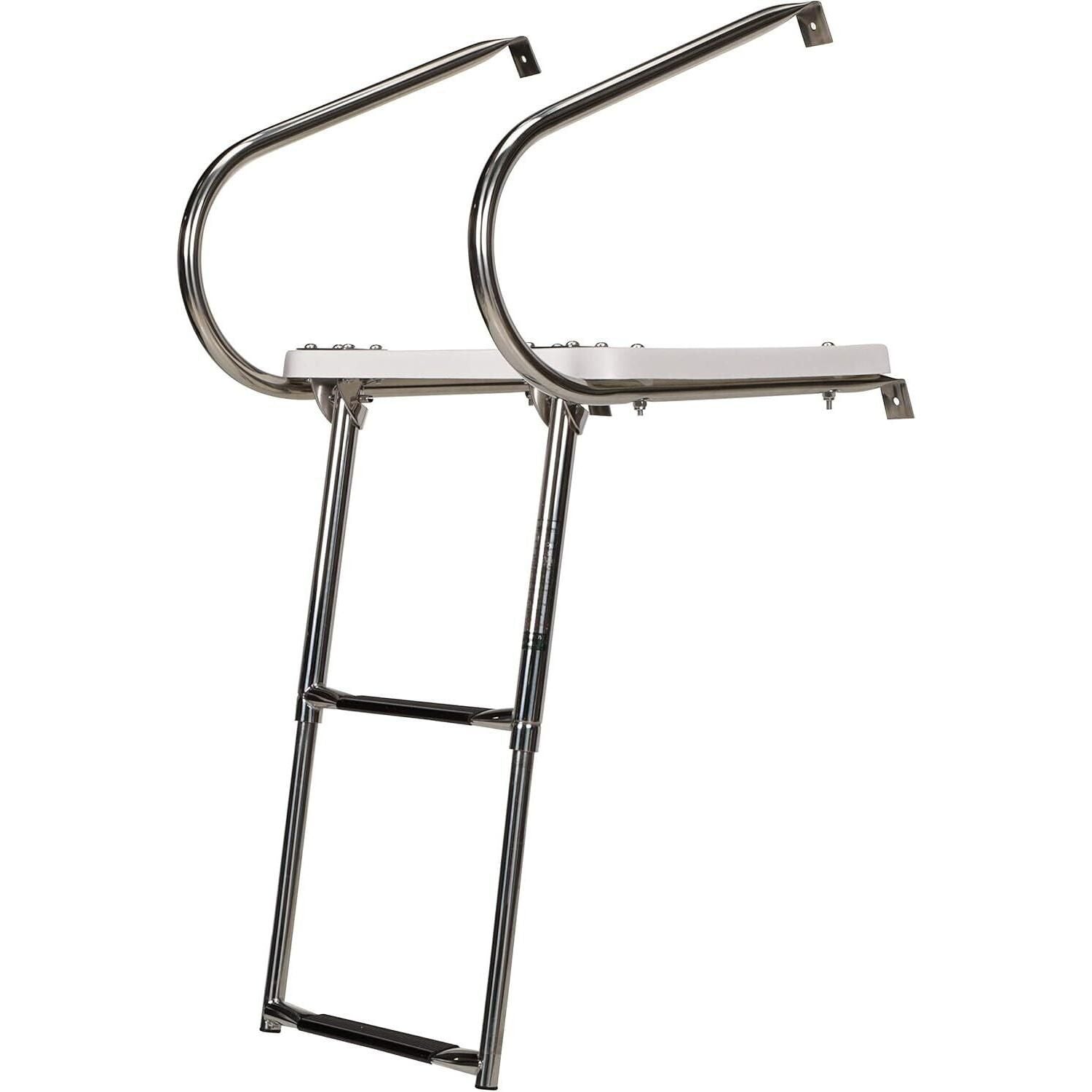 Seachoice 71201 Universal Swim Platform With Under Mount Telescoping Ladder