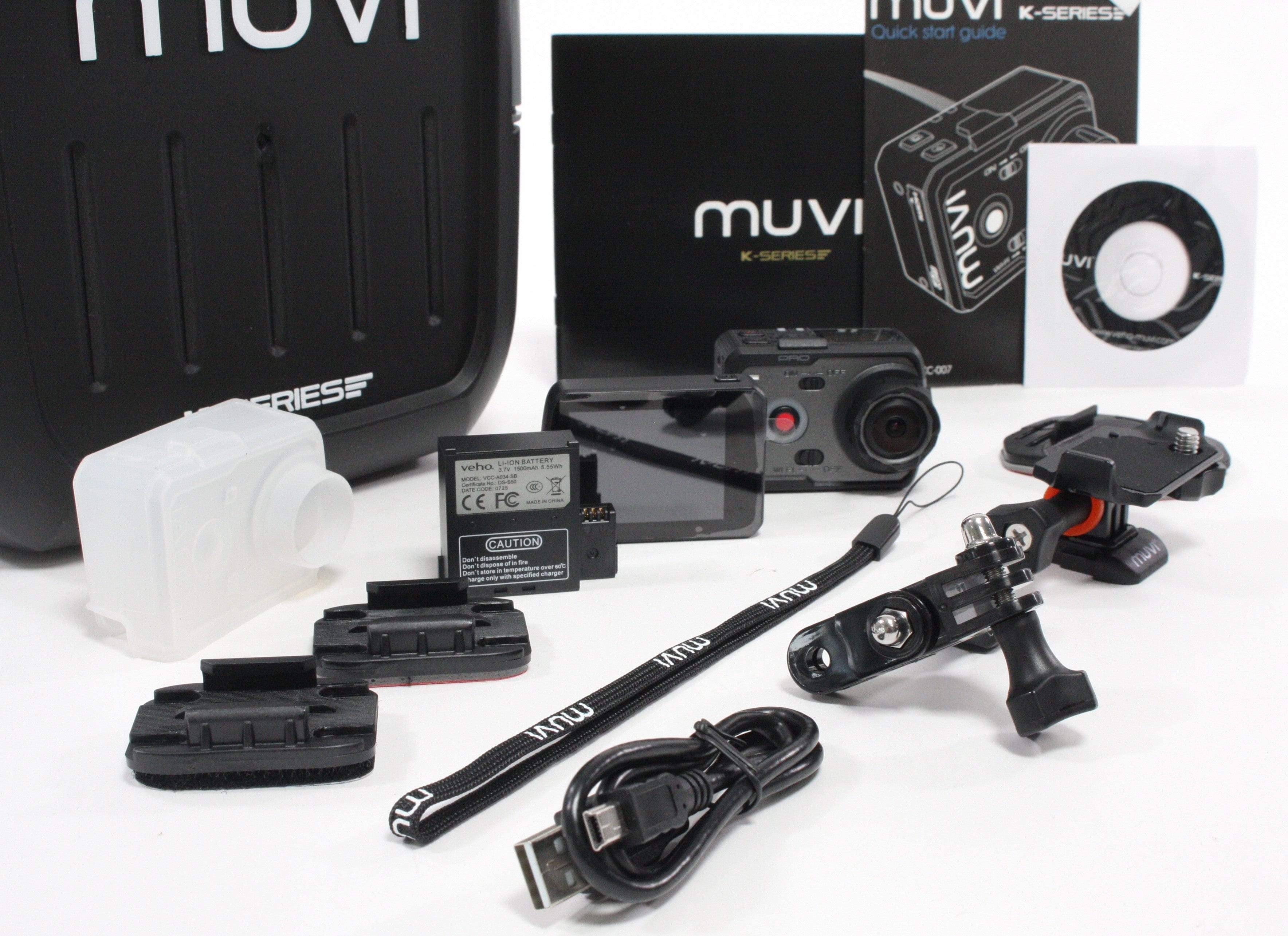 Veho Muvi K-2 Pro 4K Kit (w/ accessories) NEVER USED!
