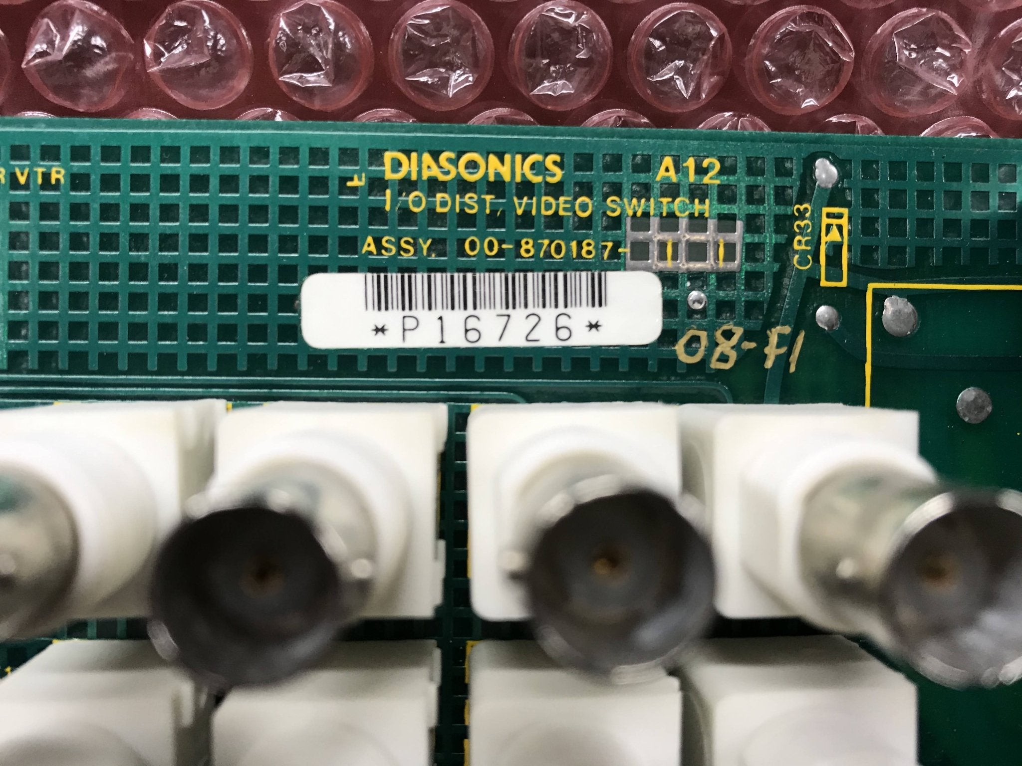 Video Switch W/Sync Diasonics (00-870187-11/00-870563-03 OEC 9000