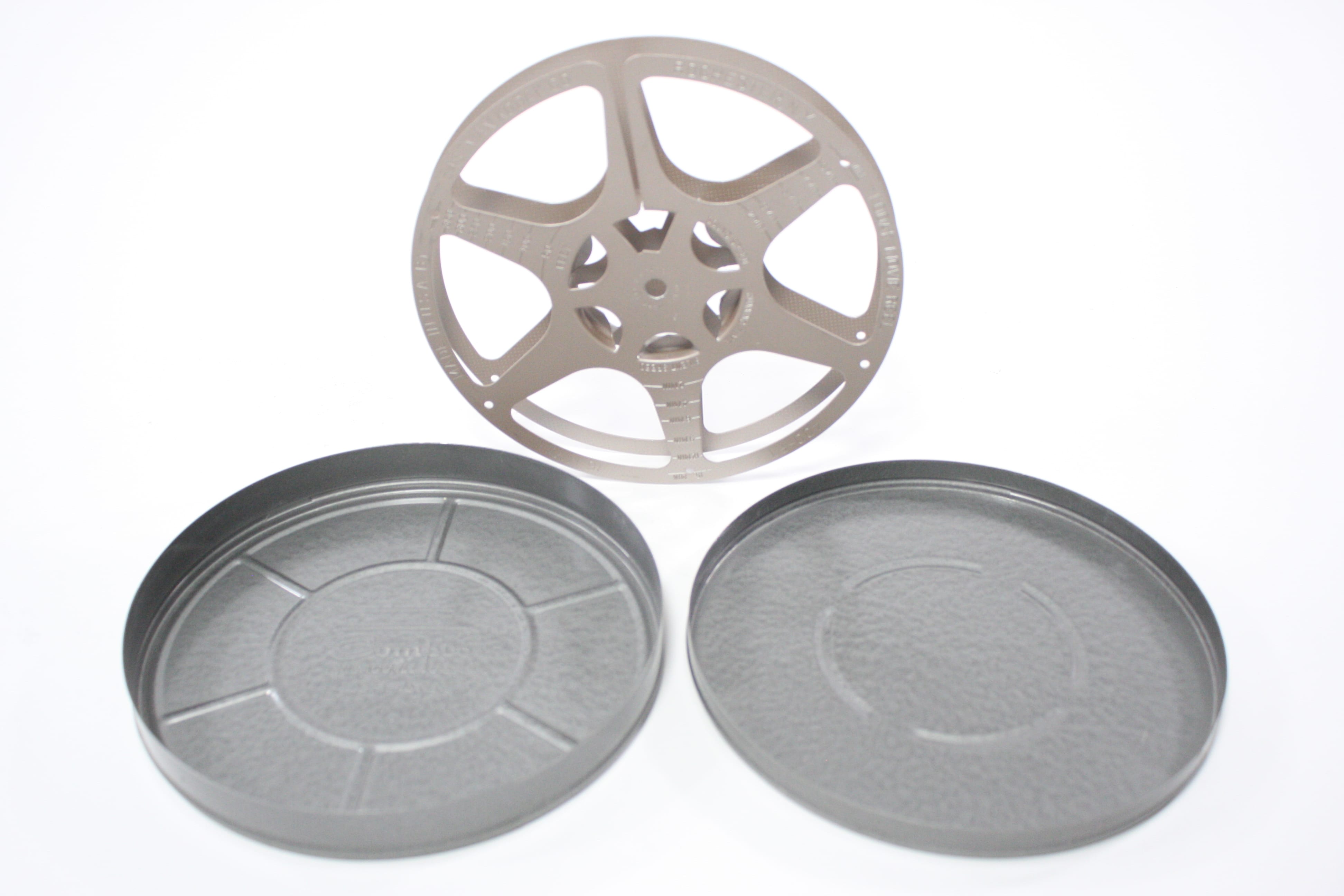Vintage 16mm Film Canisters and Reels (Set of 5)