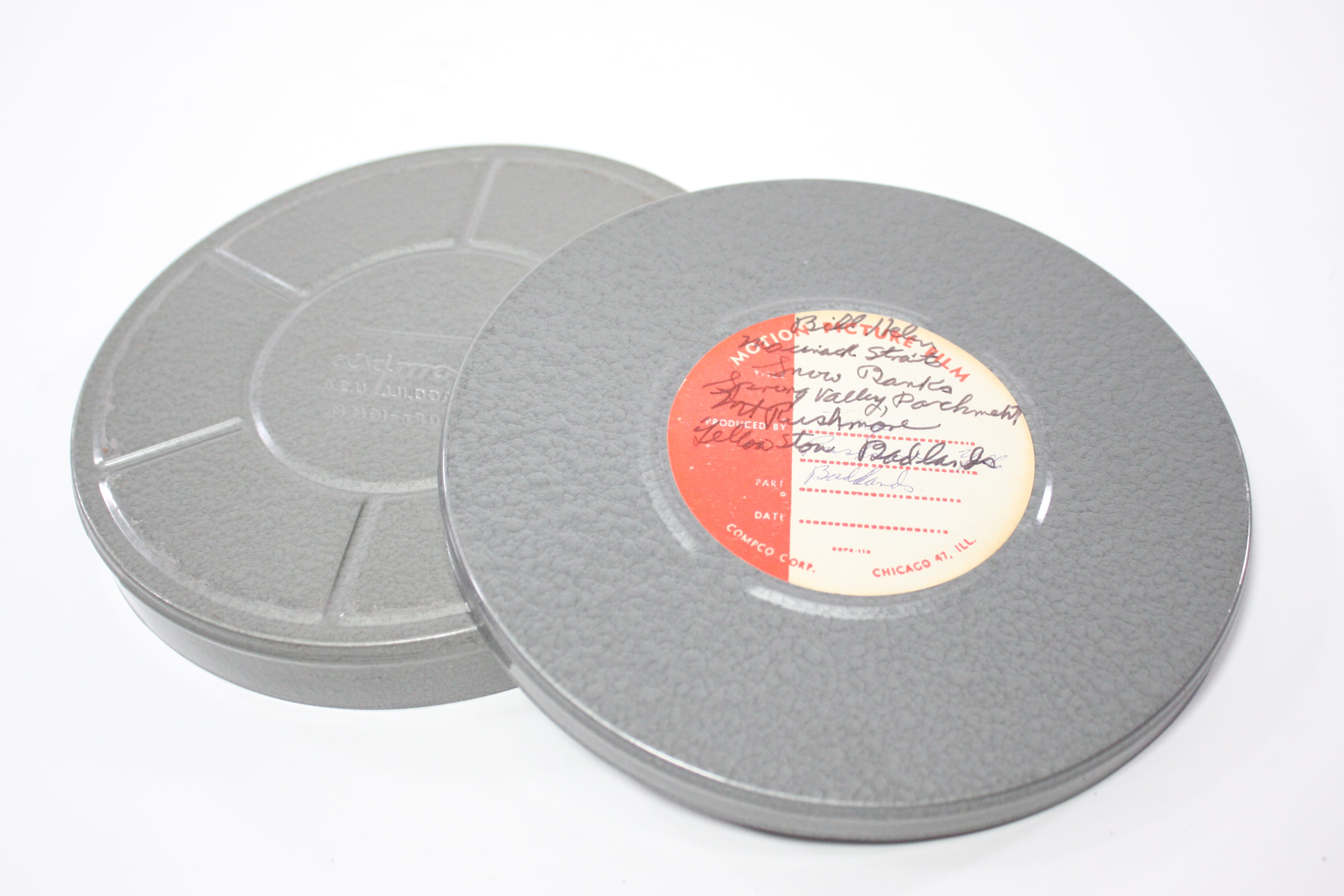 Vintage 16mm Film Canisters and Reels (Set of 5)