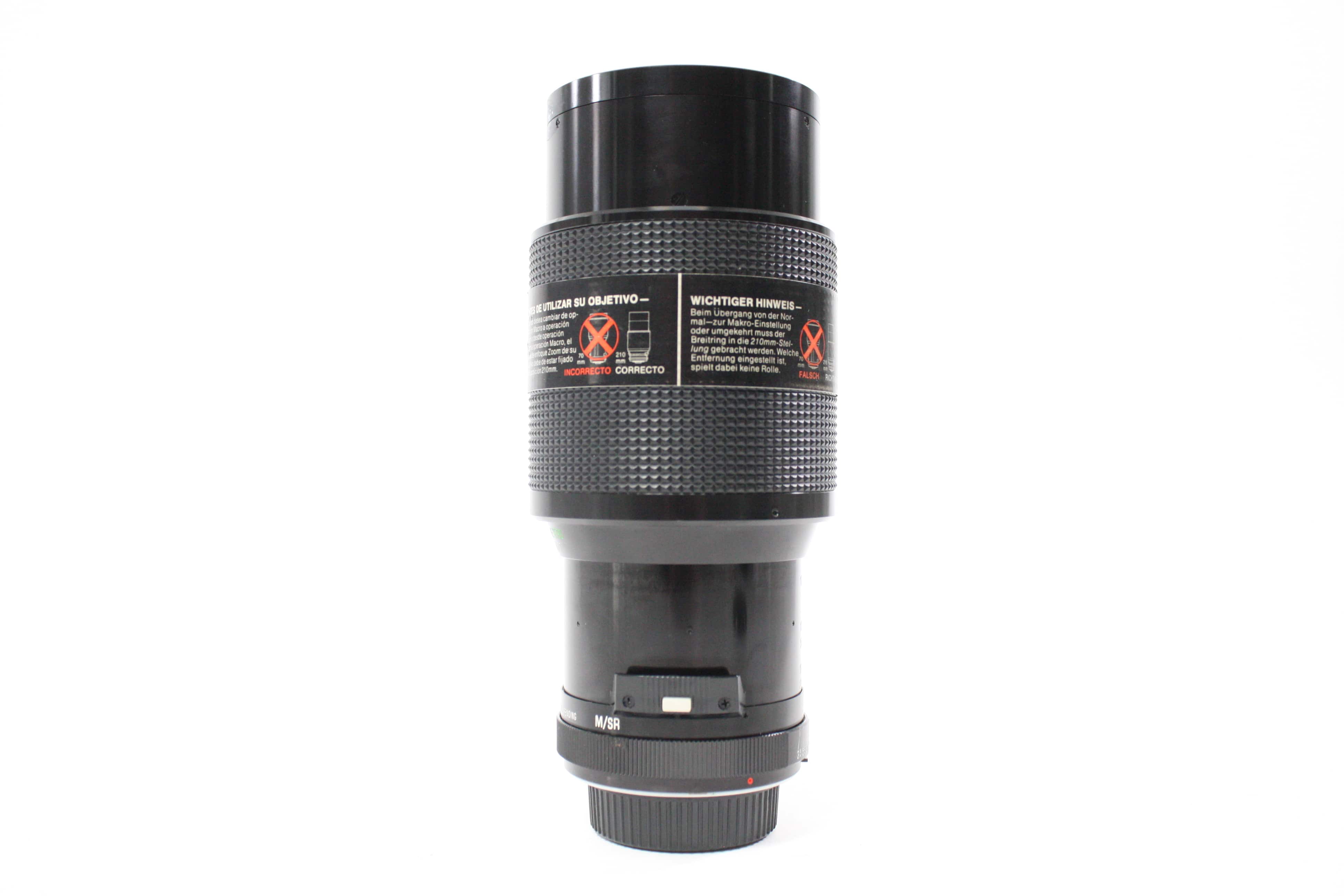 Vivitar 70-210mm f/3.5 Series 1 Macro Focusing Auto Zoom Lens for Minolta MD Mount
