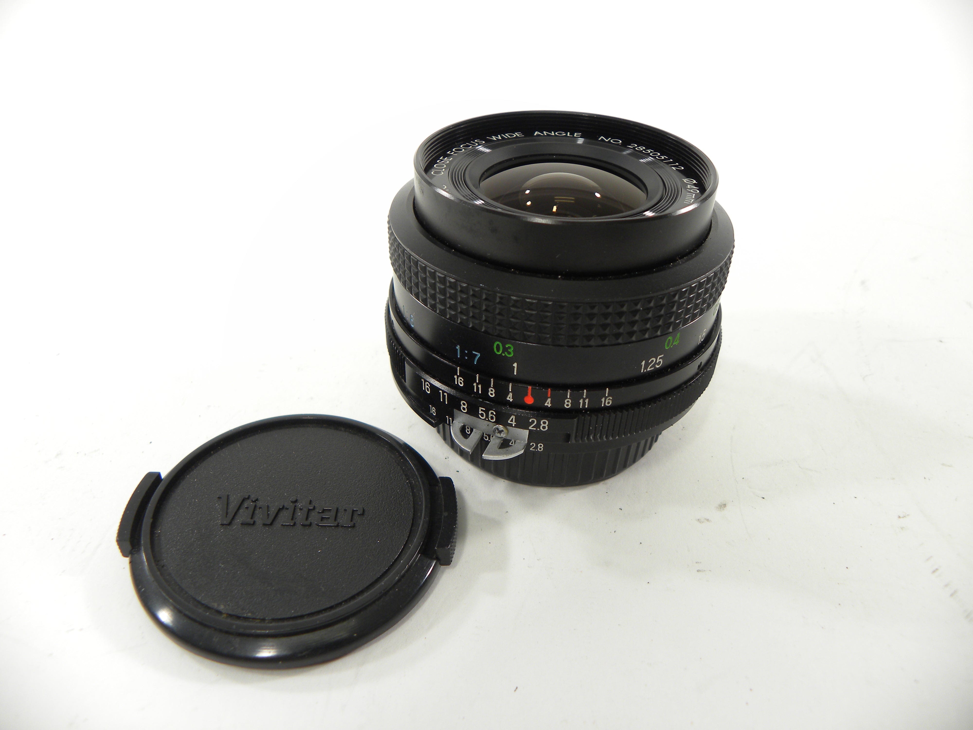 Vivitar SMS MC Close Focus Wide Angle 28mm f2.8 Nikon F Mount