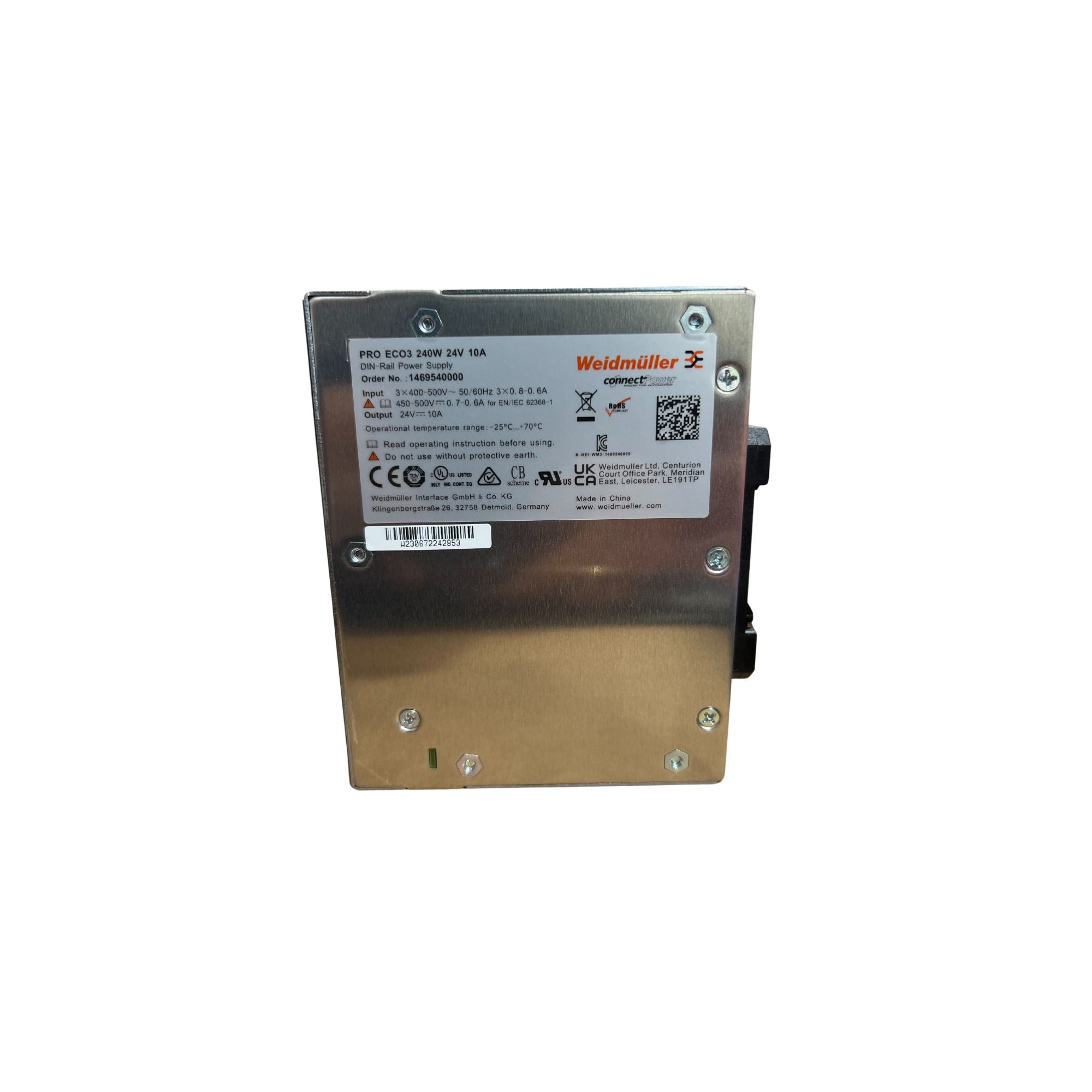 Weidmuller | PRO ECO3 240W 24V 10A | 1469540000