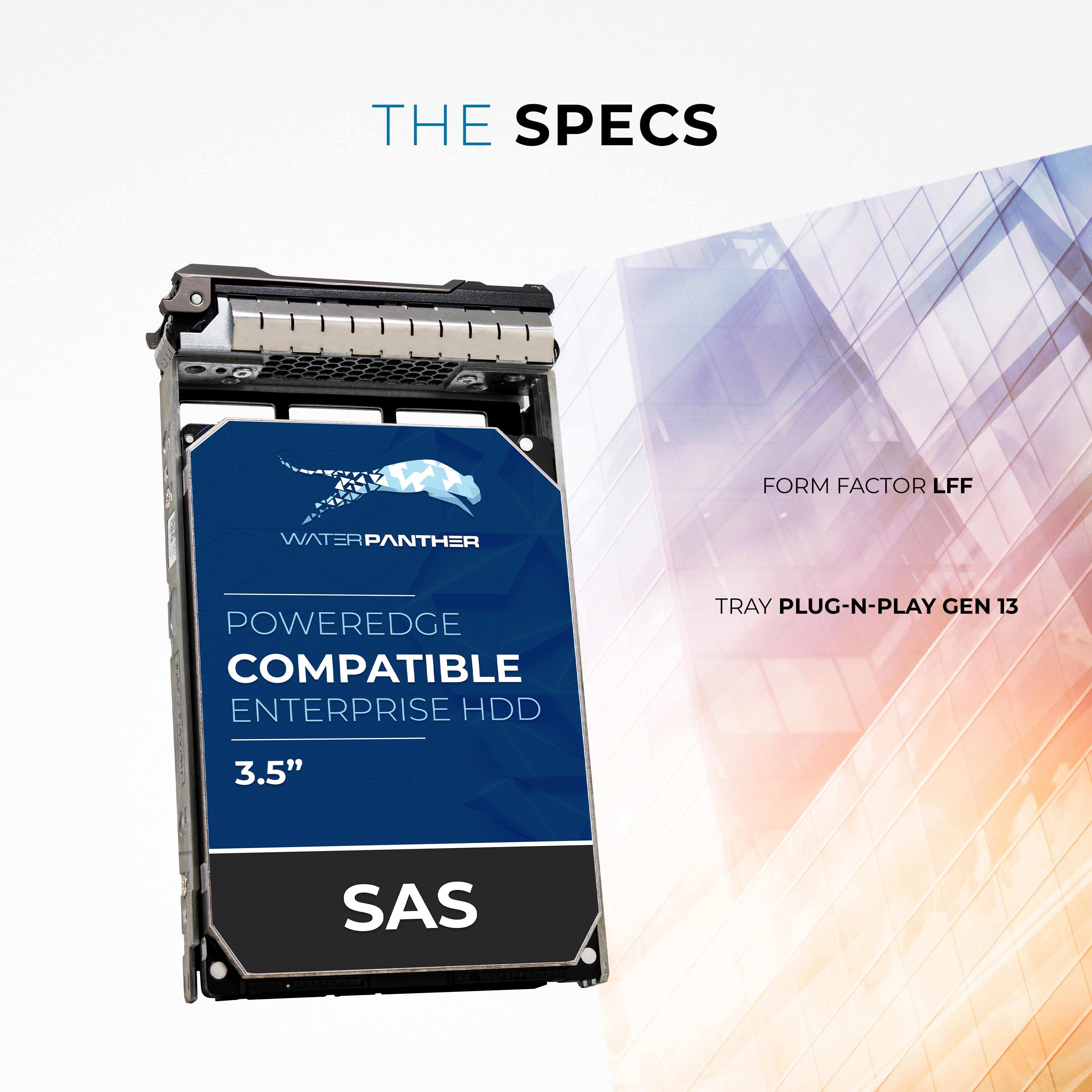 12TB SAS 12Gb/s 7.2K RPM 3.5" HDD for Dell PowerEdge Servers | Enterprise Drive in 13G Tray