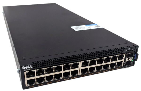 DNX1026P - Dell X1026P 24-Ports 10/100/1000 PoE/PoE+ Fully Managed Rack-Mountable Network Switch