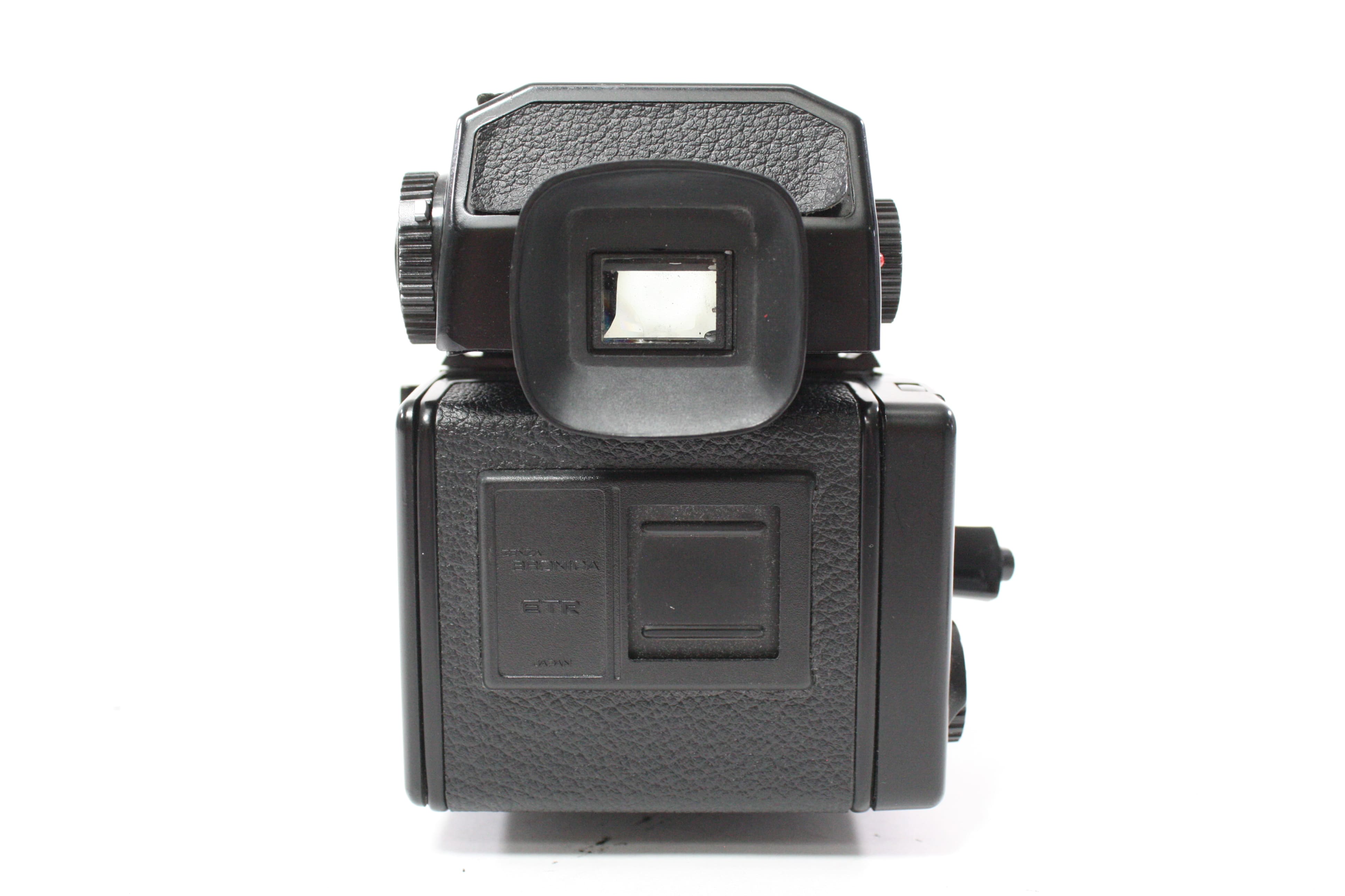 Zenza Bronica ETRS with Zenzanon EII 75mm f/2.8 Lens, 120 Film Back, and AE Prism