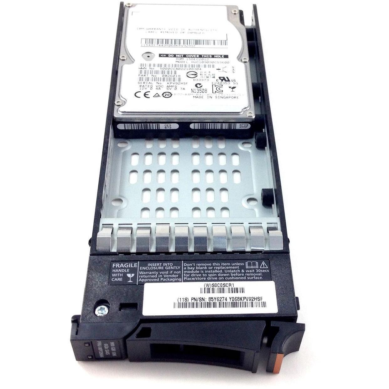 00Y2684 IBM 900GB 10K SAS 6GBPS 2.5'' HARD DRIVE W/ TRAY 658759139580 - AloinfoUSA