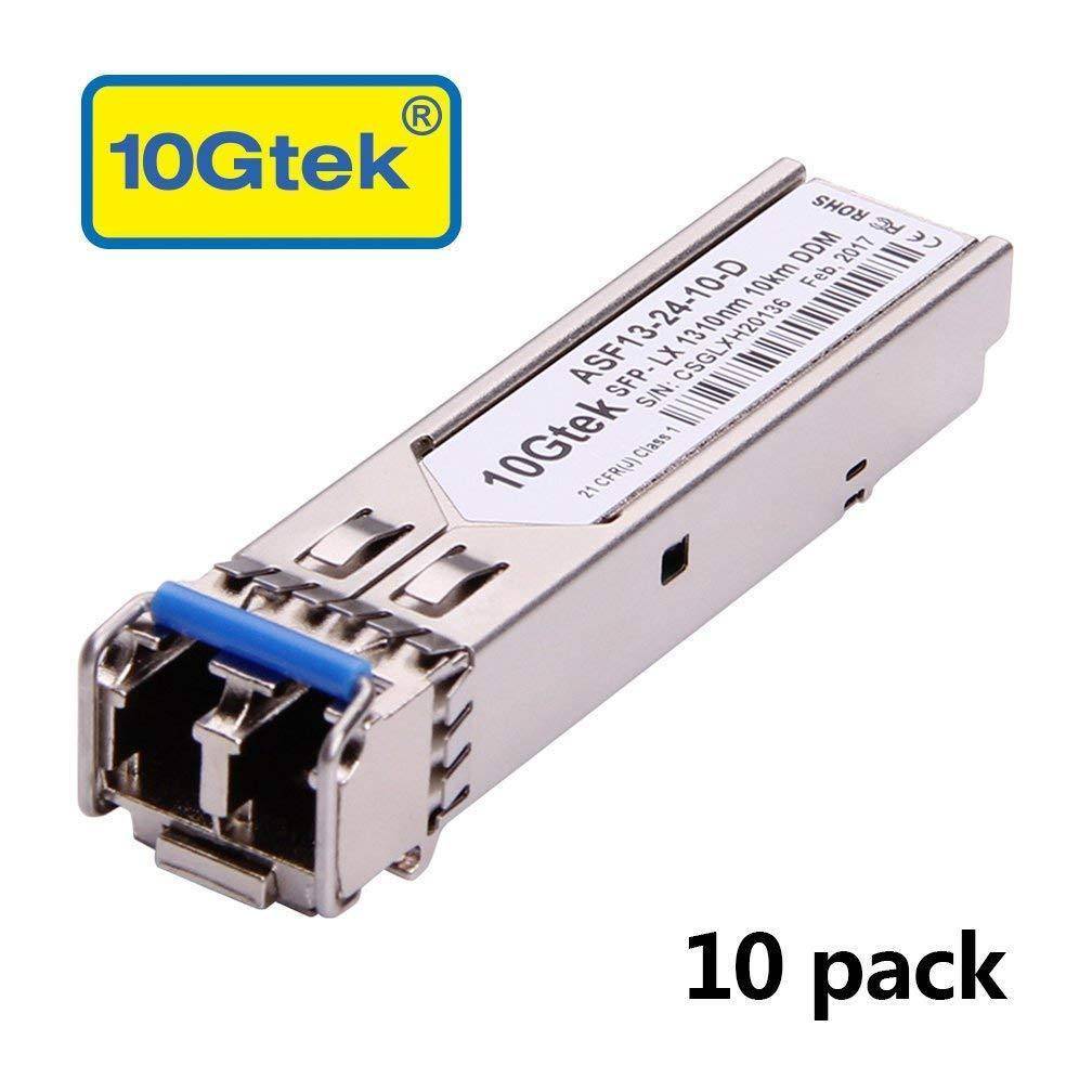 10 Gigabit SFP+ LC Multi-Mode Transceiver, 10GBASE-SR Module for Cisco SFP-10G-SR, Meraki MA-SFP-10GB-SR, Ubiquiti UF-MM-10G, Mikrotik, D-Link, Supermicro, (850nm, DDM, 300m) - AloinfoUSA