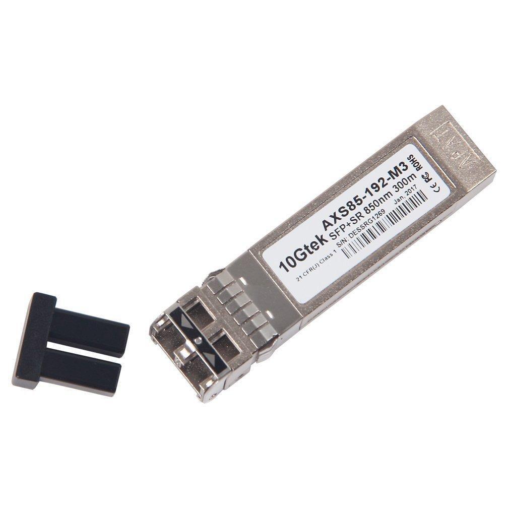 10 Gigabit SFP+ LC Multi-Mode Transceiver, 10GBASE-SR Module for Cisco SFP-10G-SR, Meraki MA-SFP-10GB-SR, Ubiquiti UF-MM-10G, Mikrotik, D-Link, Supermicro, (850nm, DDM, 300m) - AloinfoUSA