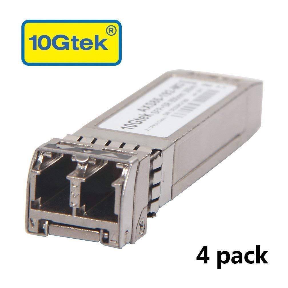 10 Gigabit SFP+ LC Multi-Mode Transceiver, 10GBASE-SR Module for Cisco SFP-10G-SR, Meraki MA-SFP-10GB-SR, Ubiquiti UF-MM-10G, Mikrotik, D-Link, Supermicro, (850nm, DDM, 300m) - AloinfoUSA