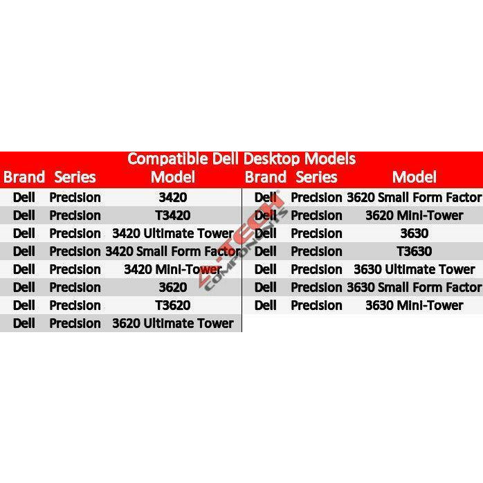 32GB 4 x 8GB Memory RAM for DELL PRECISION 3420 3620 3630 T3420 T3620 T3630 SFF - AloinfoUSA