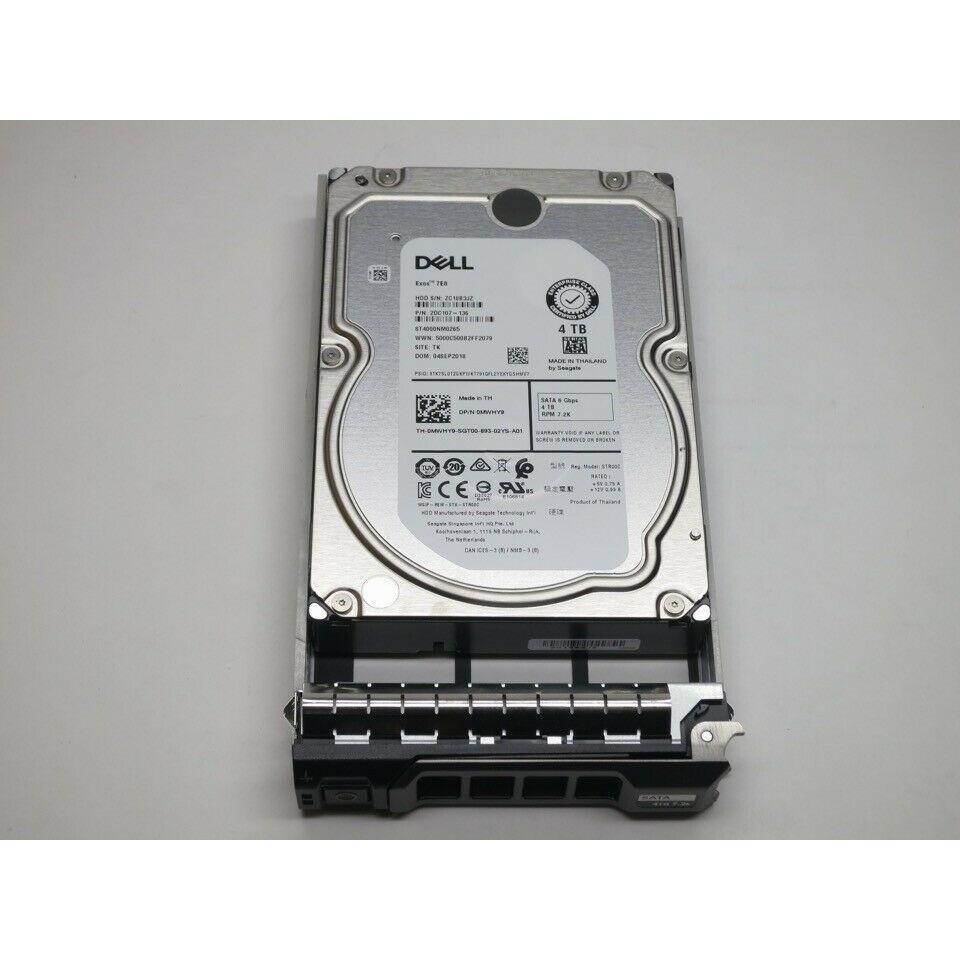 400-AEGK DELL 4TB 7.2K SATA 3.5" 6GB/s HDD 13GEN KIT FS 884116193623 - AloinfoUSA