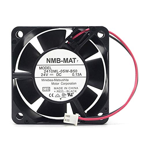 NMB 2410ML-05W-B50 DC24V 0.13A 6025 fan 2 wires air blower - AloTechInfoUSA