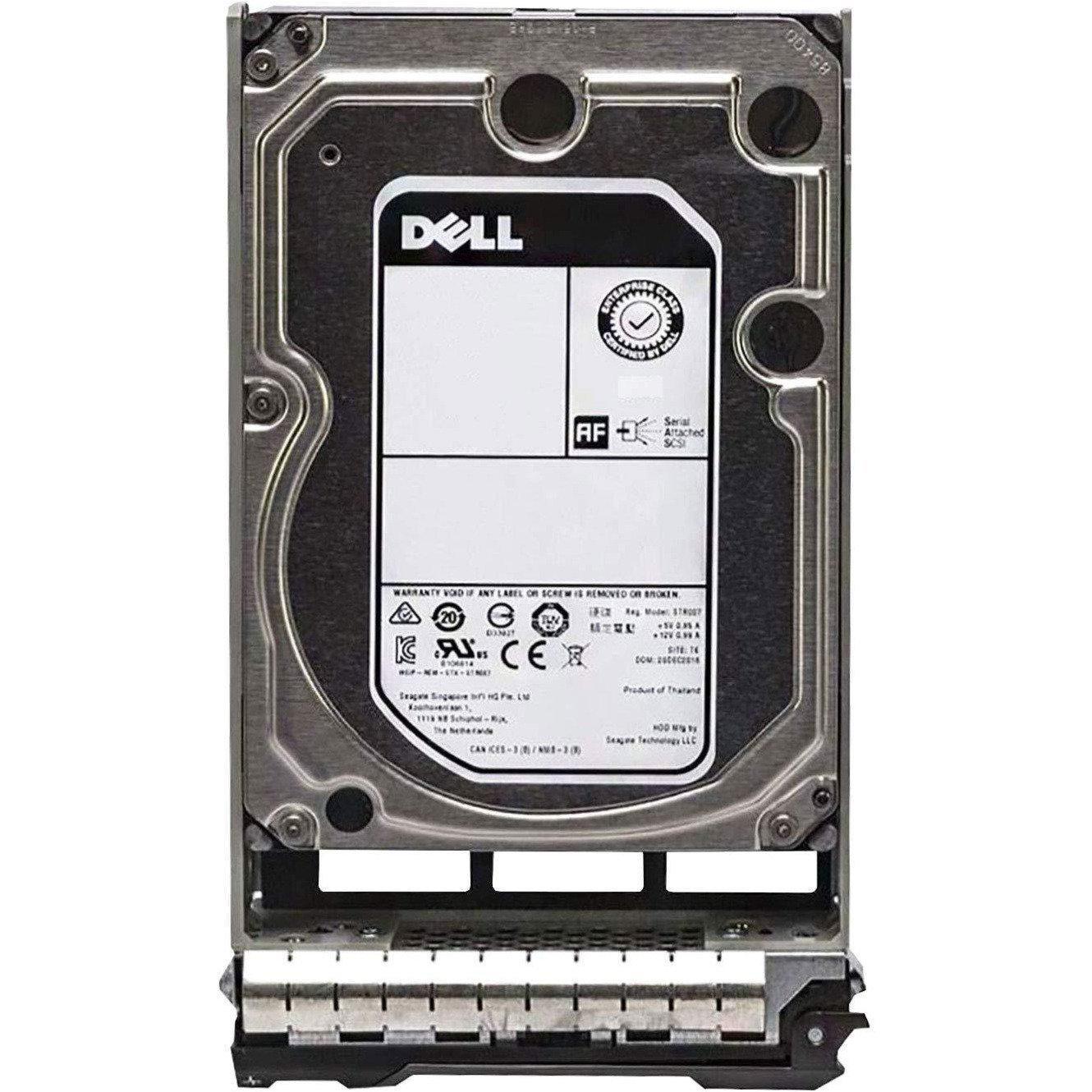 4TB 7.2K RPM 12Gb/s 3.5" SAS Hard Drive with Tray for PowerEdge R240, R340, R440, R540, R640, R740, R740xd, T340, T440, T640 and More - AloinfoUSA